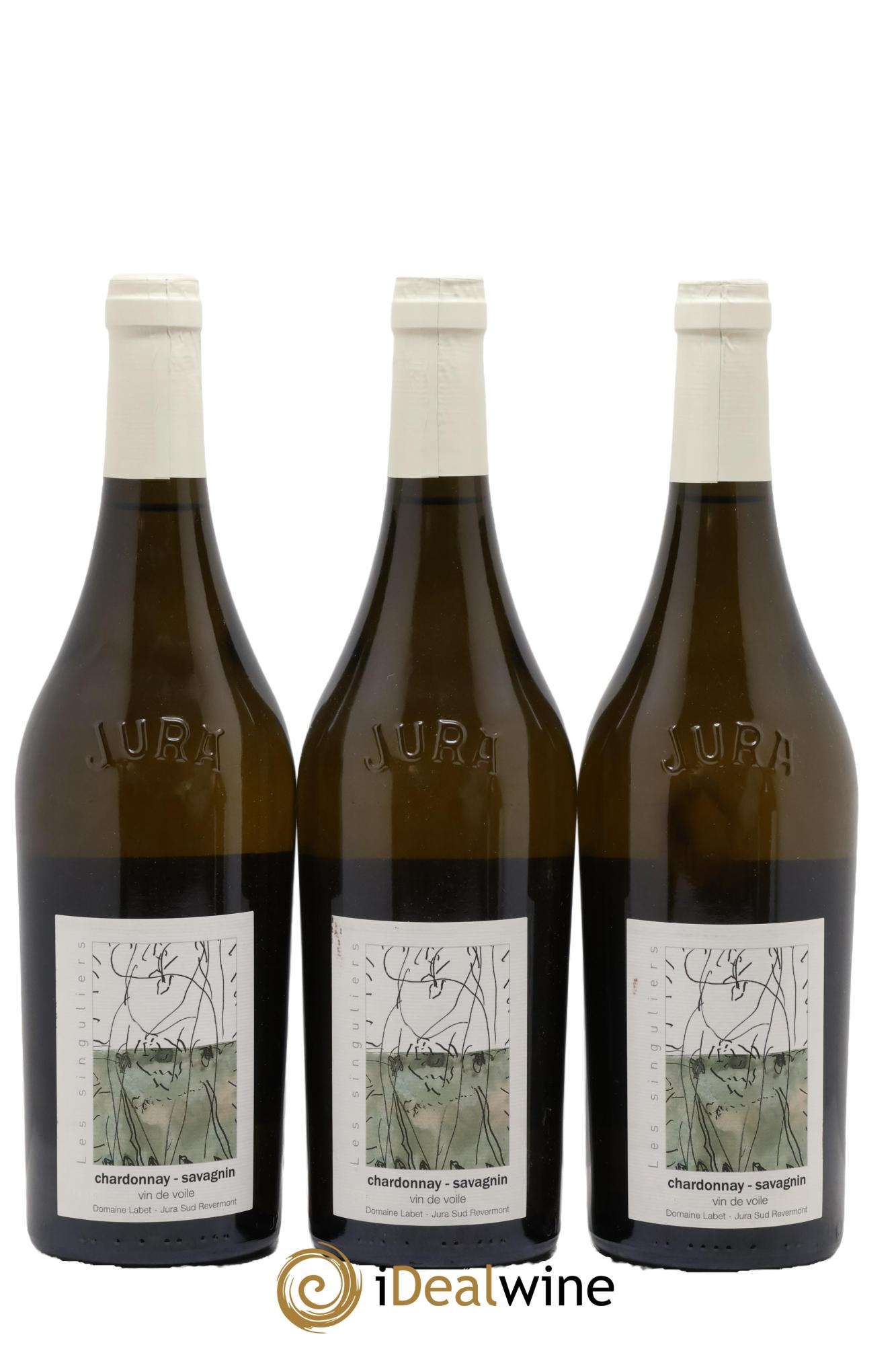 Côtes du Jura Vin de Voile Chardonnay-Savagnin Romain - Julien - Charline Labet 2019 - Lotto di 3 bottiglie - 0