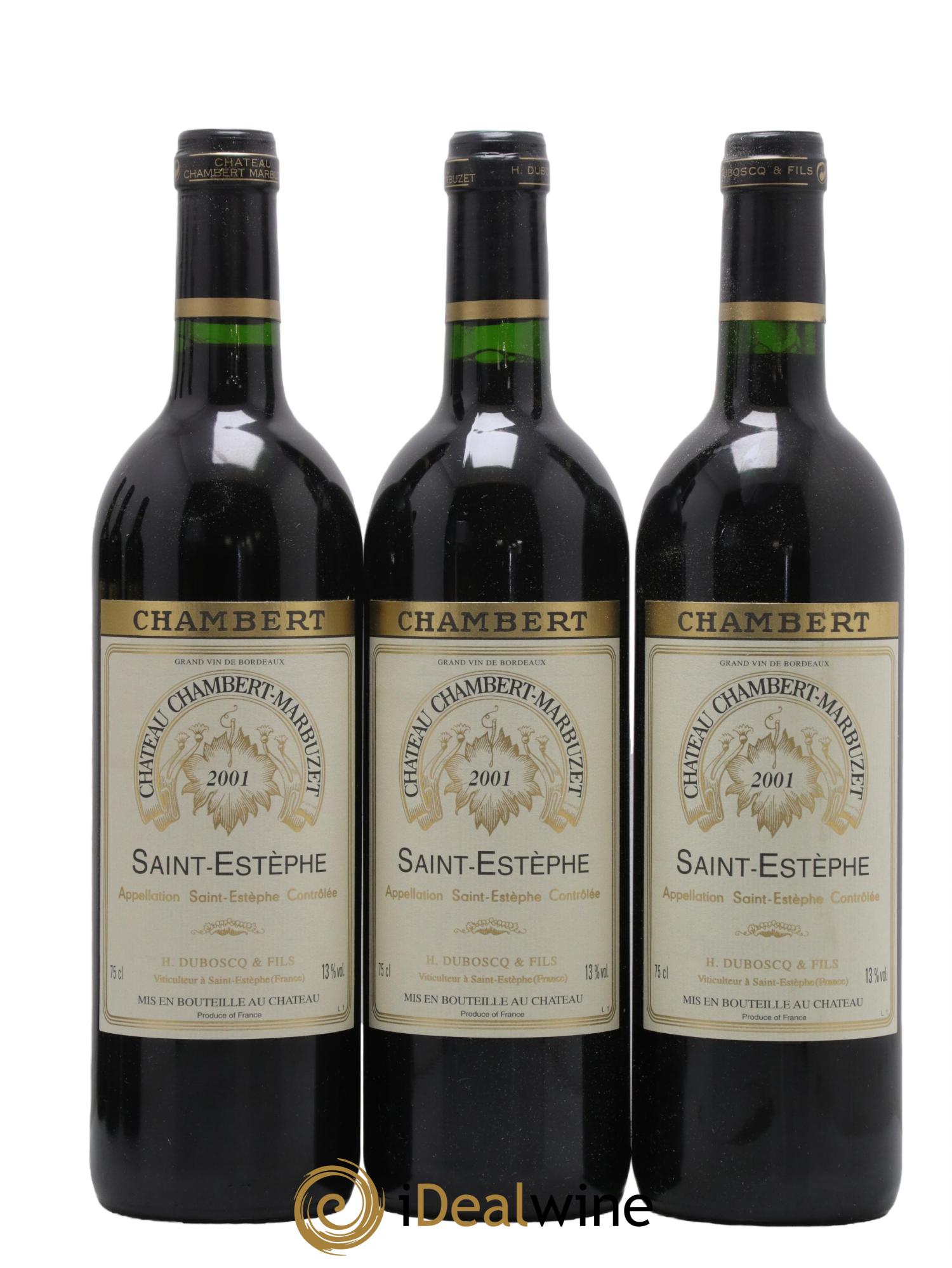 Château Chambert-Marbuzet Cru Bourgeois 2001 - Lot de 12 bouteilles - 2