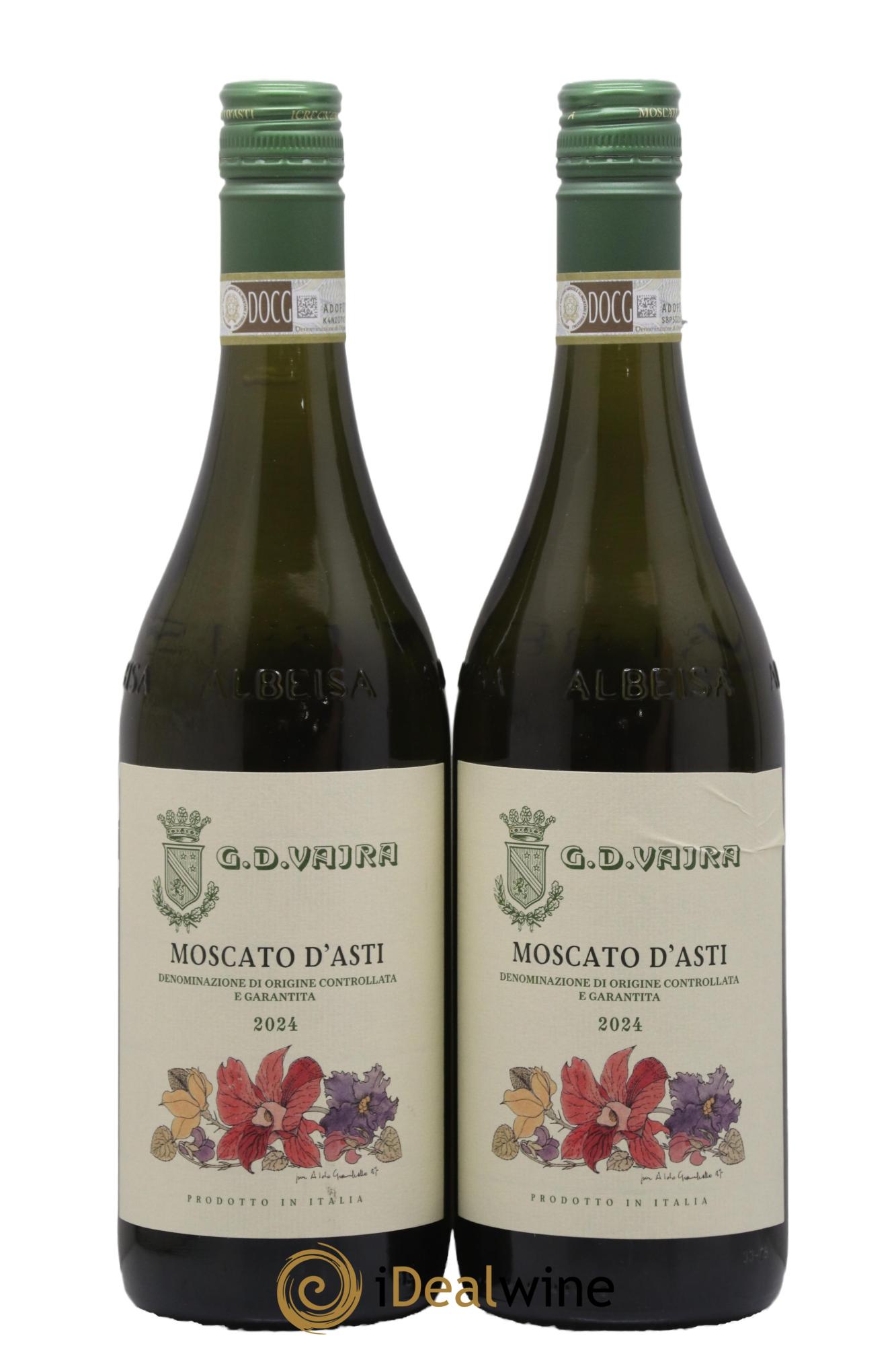 Italie Moscato d'Asti G.D. Vajra 2024 - Posten von 2 Flaschen - 0