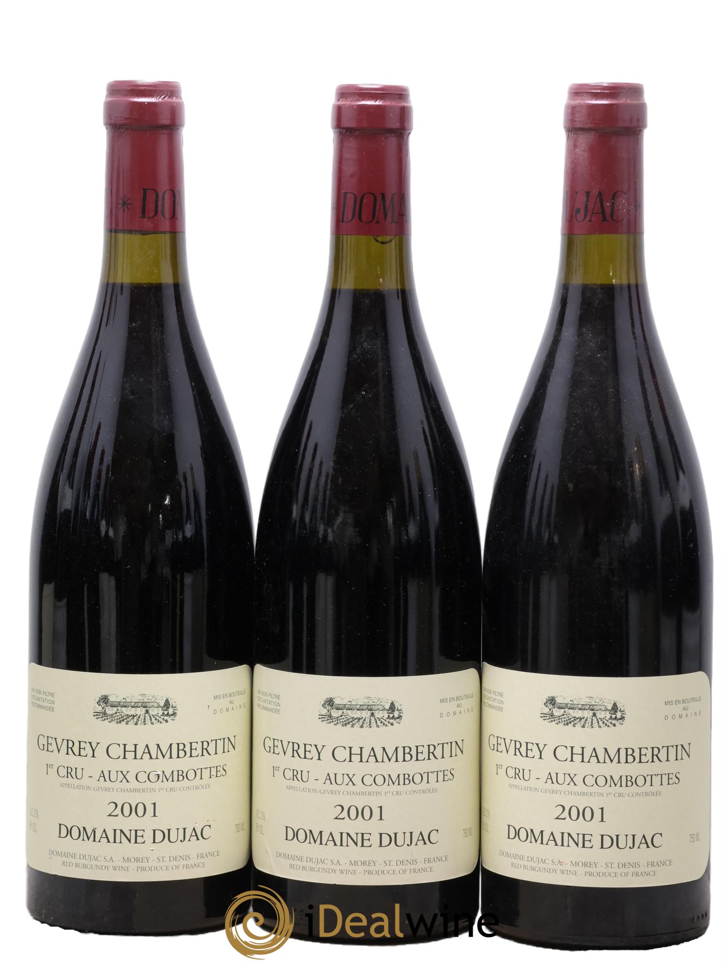 Gevrey-Chambertin 1er Cru Aux Combottes Dujac (Domaine) 2001 - Lotto di 3 bottiglie - 0