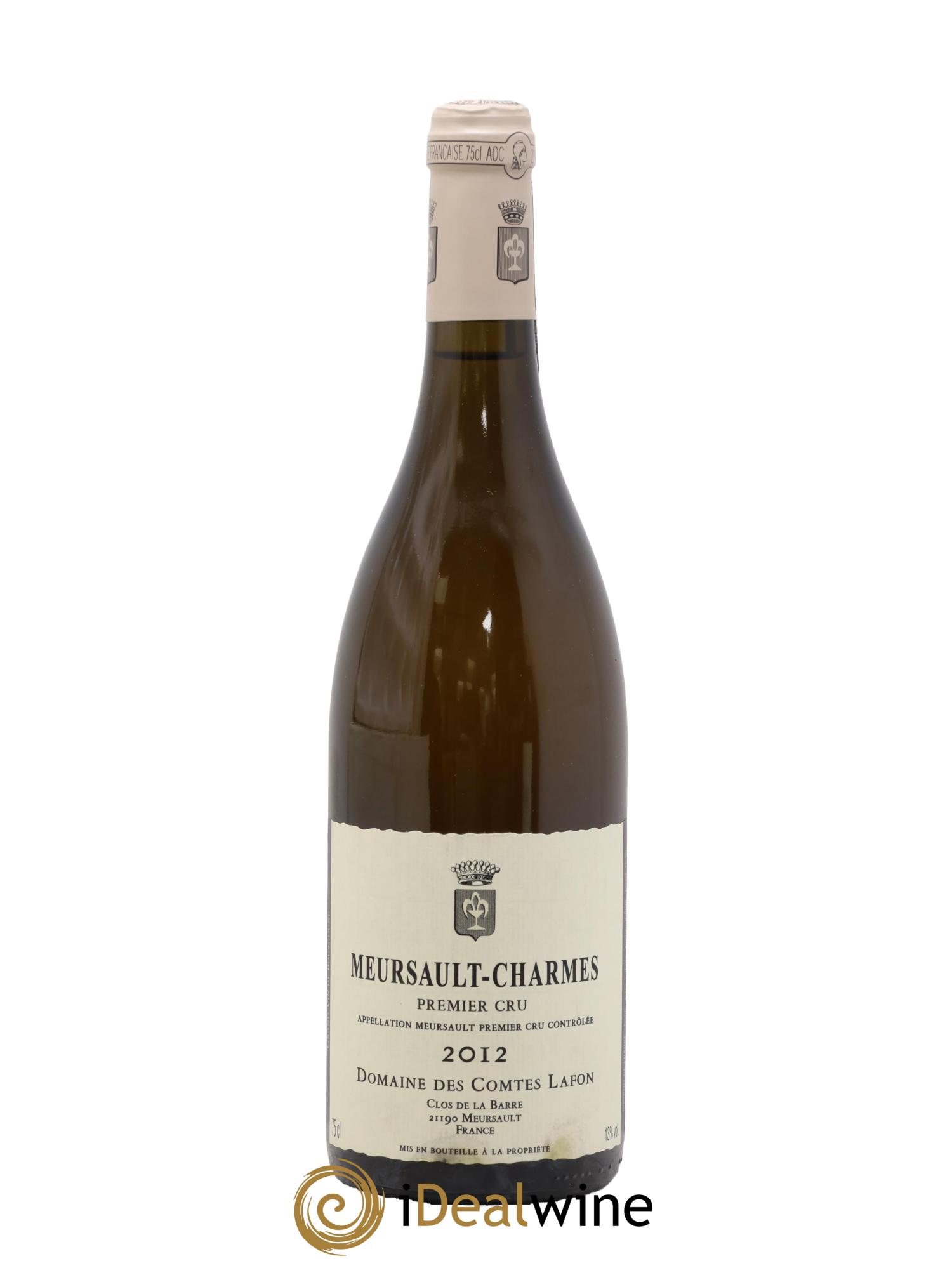 Meursault 1er Cru Charmes Comtes Lafon (Domaine des) 2012 - Lot de 1 bouteille - 0