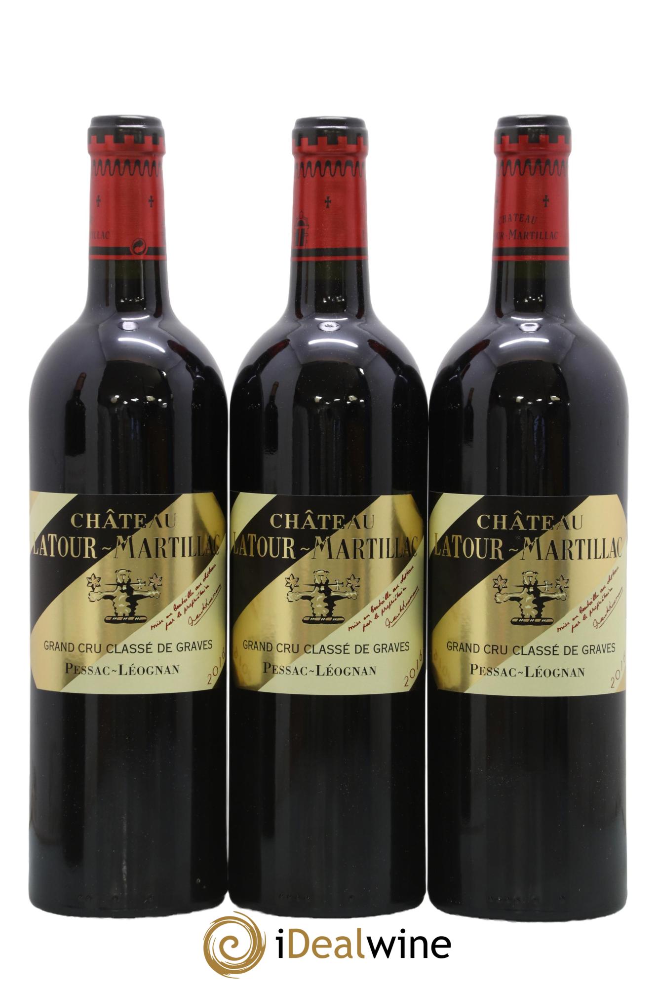 Château Latour-Martillac Cru Classé de Graves 2016 - Lot de 3 bouteilles - 0