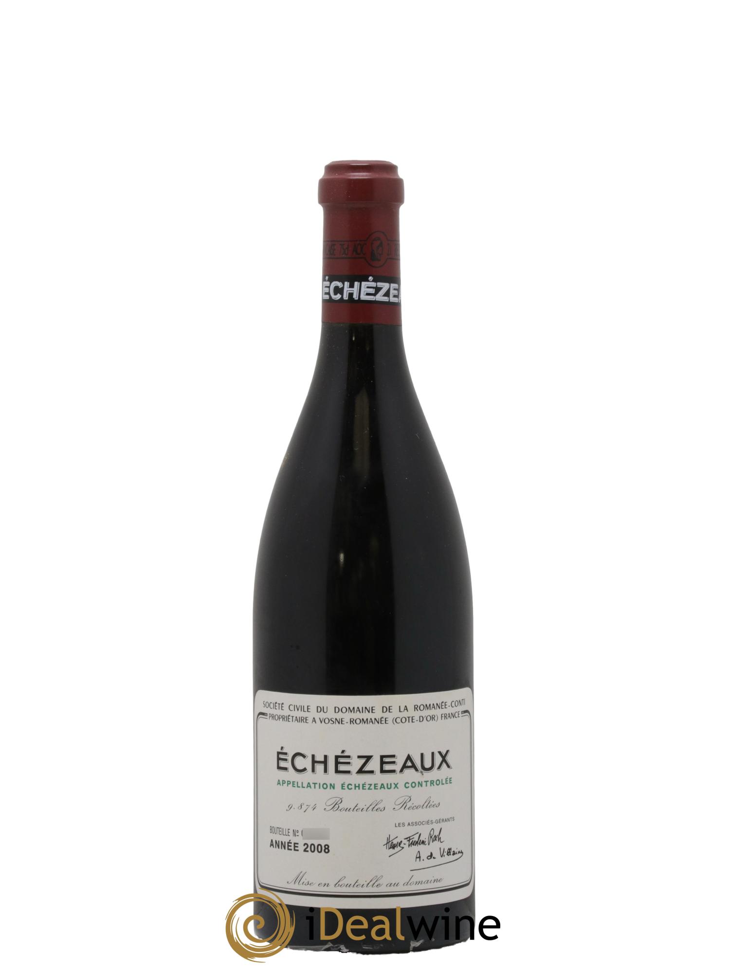 Echezeaux Grand Cru Domaine de la Romanée-Conti 2008 - Lot de 1 bouteille - 0