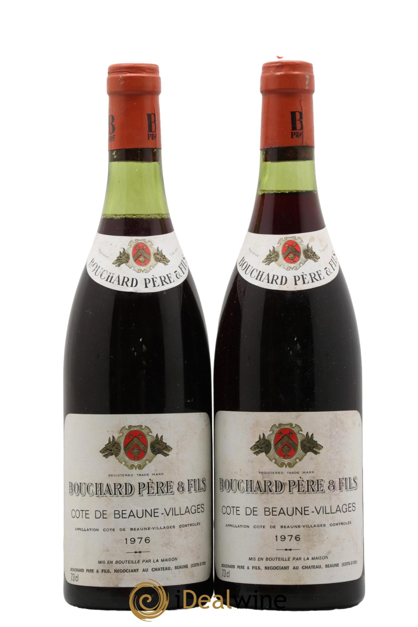 Côte de Beaune-Villages Bouchard Père & Fils 1976 - Lot of 2 bottles - 0