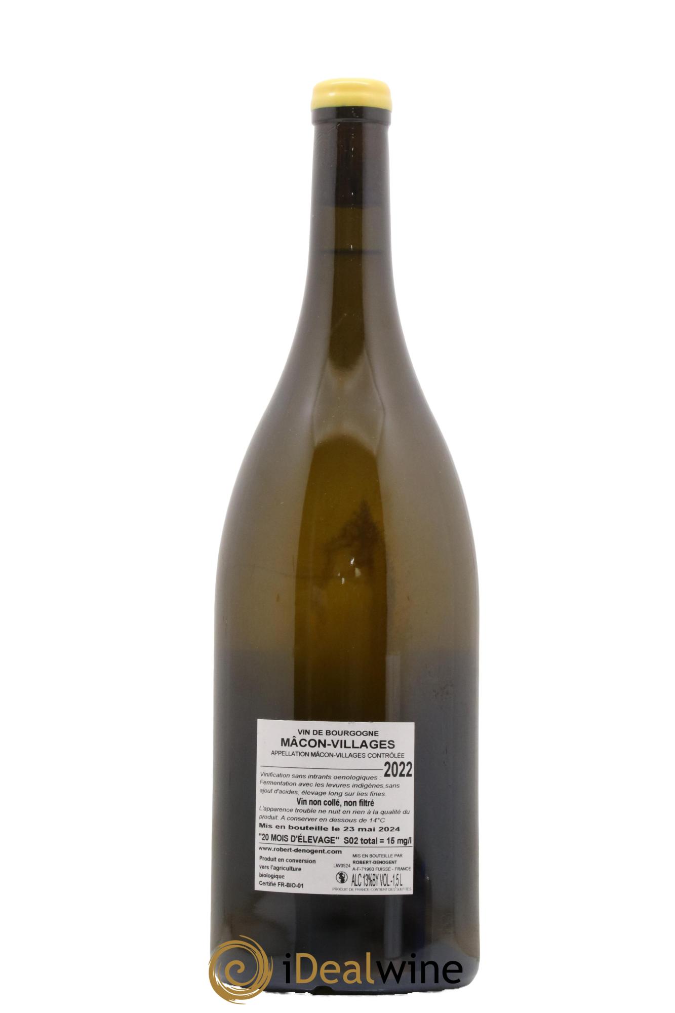 Mâcon-Villages Les Sardines Robert Denogent (Domaine) 2022 - Lot de 1 magnum - 1