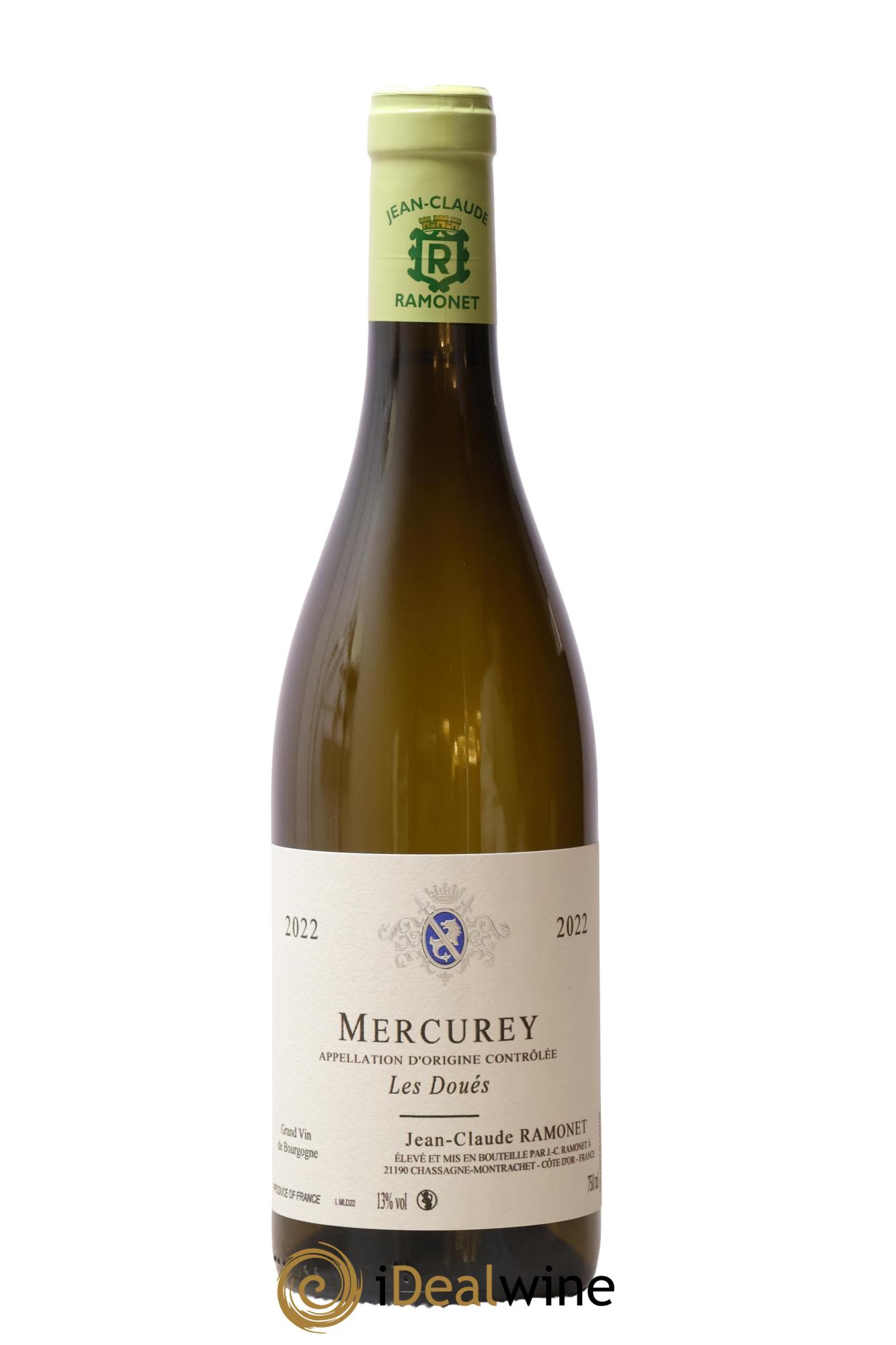Mercurey Les Doués Jean-Claude Ramonet 2022 - Lot de 1 bouteille - 0