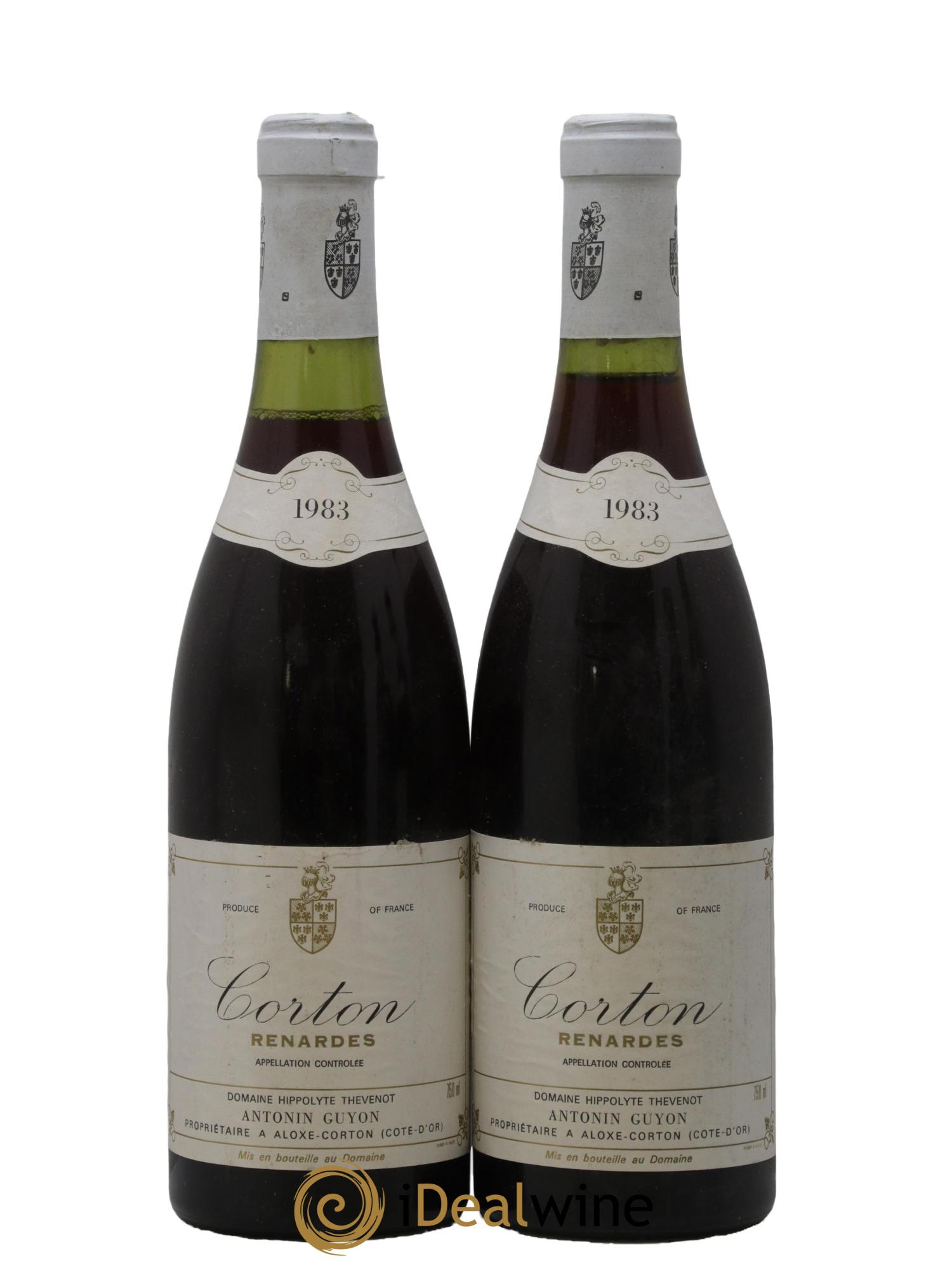 Corton Grand Cru Renardes Antonin Guyon 1983 - Lot de 2 bouteilles - 0