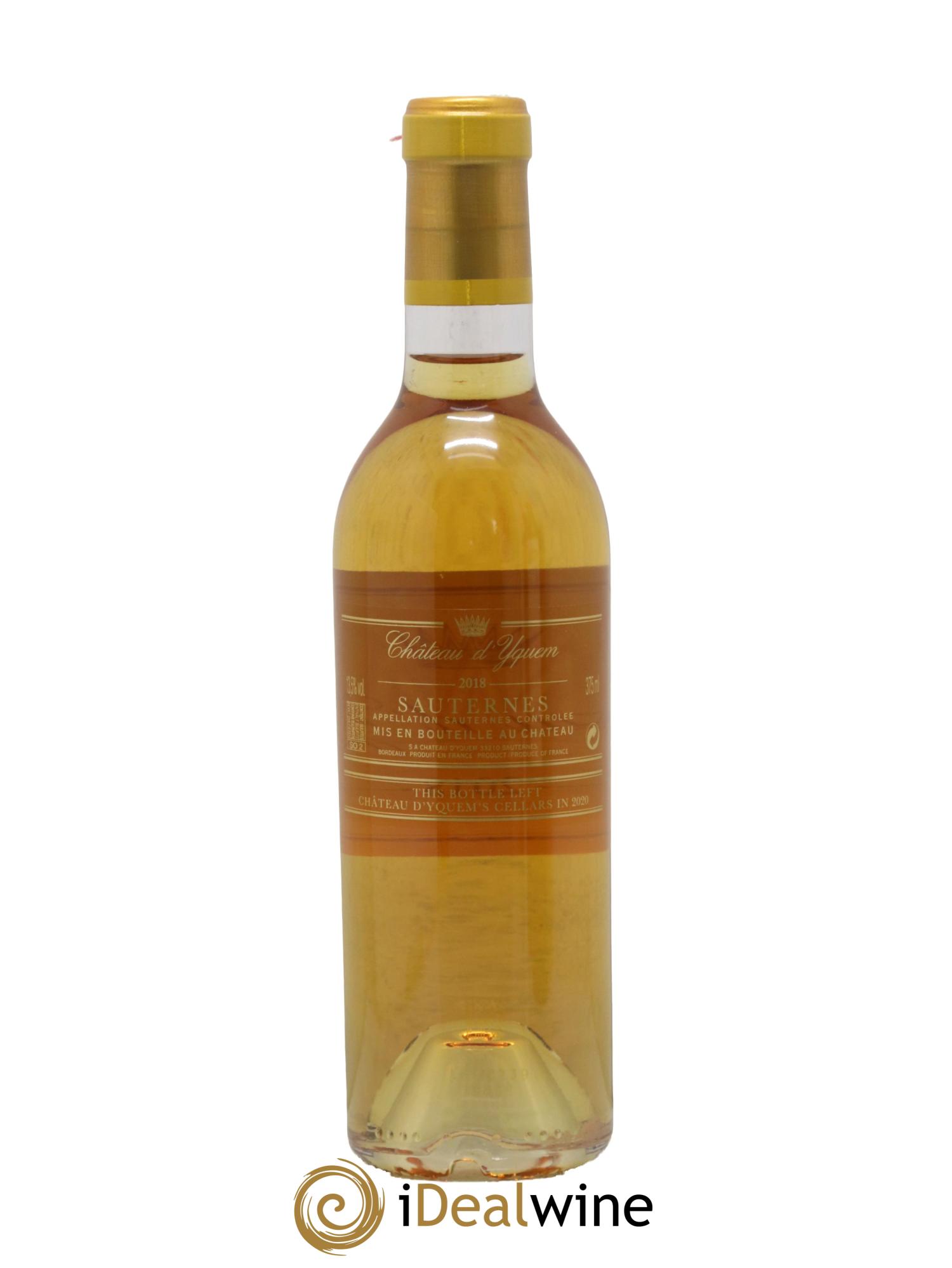 Château d' Yquem 1er Cru Classé Supérieur  2018 - Lotto di 1 mezza bottiglia - 1