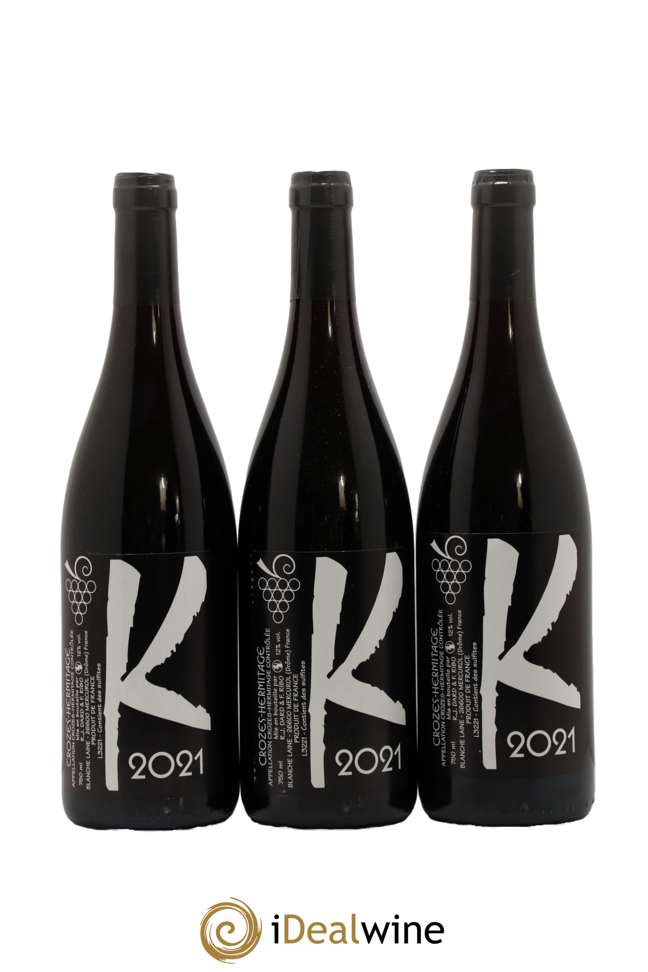 Crozes-Hermitage Karrieres Domaine Dard Et Ribo 2021 - Lot de 3 bouteilles - 0