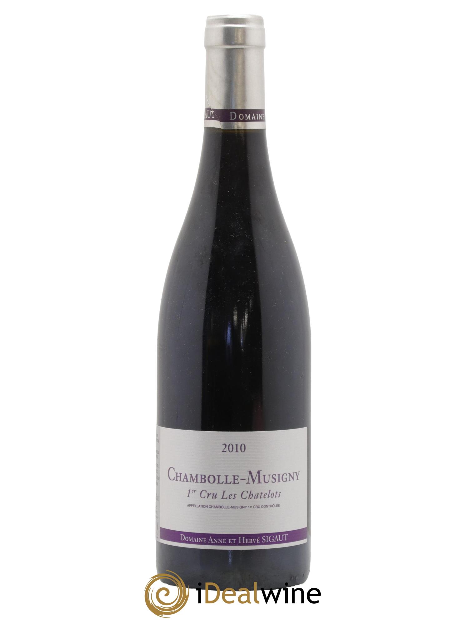 Chambolle-Musigny 1er Cru Les Chatelots Anne et Hervé Sigaut (Domaine) 2010 - Lot de 1 bouteille - 0