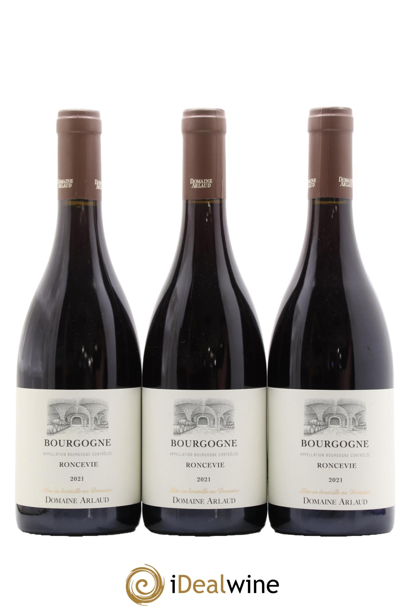 Bourgogne Roncevie Arlaud 2021 - Lot de 3 bouteilles - 0