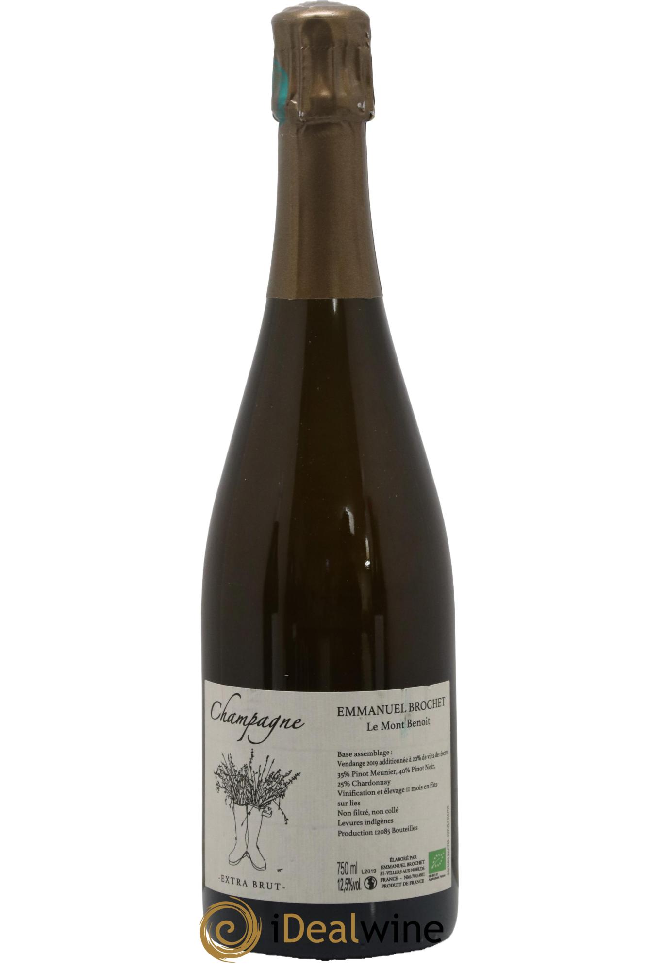 Le Mont Benoit Extra-Brut Emmanuel Brochet - Lot de 1 bouteille - 0