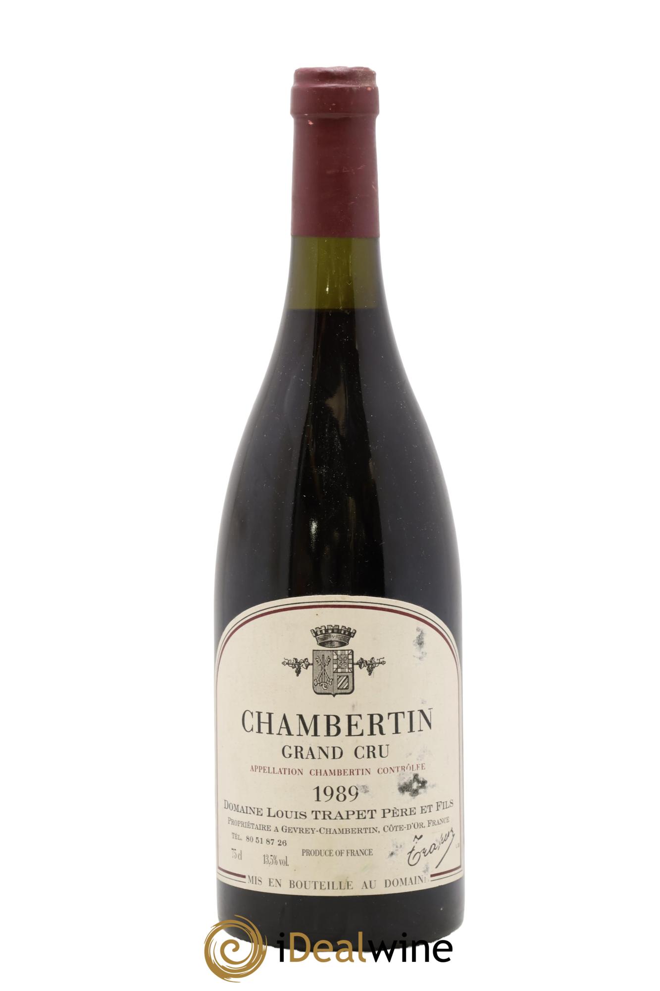 Chambertin Grand Cru Domaine Trapet 1989 - Lot of 1 bottle - 0