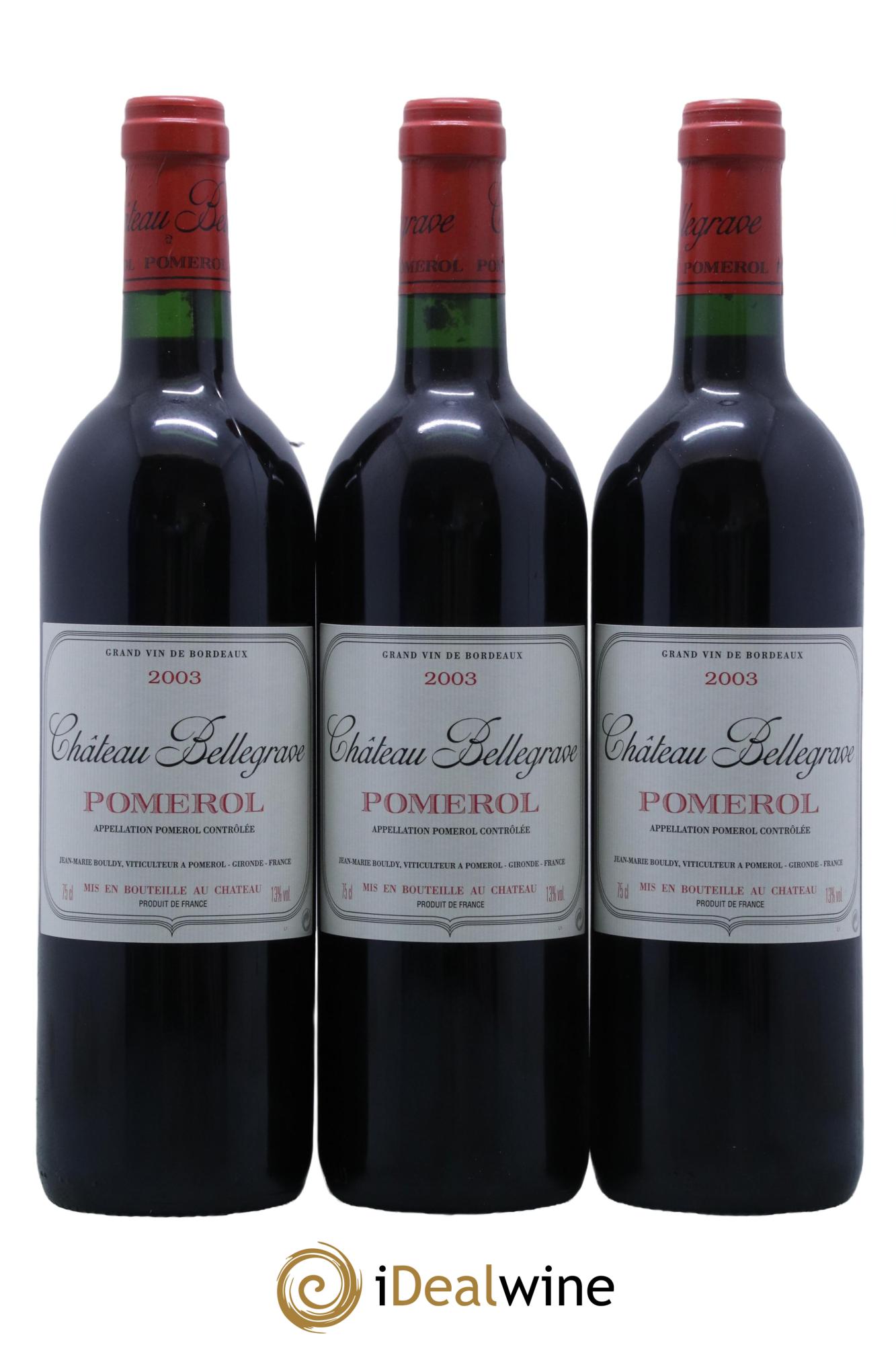 Château Bellegrave 2003 - Lot de 12 bouteilles - 3