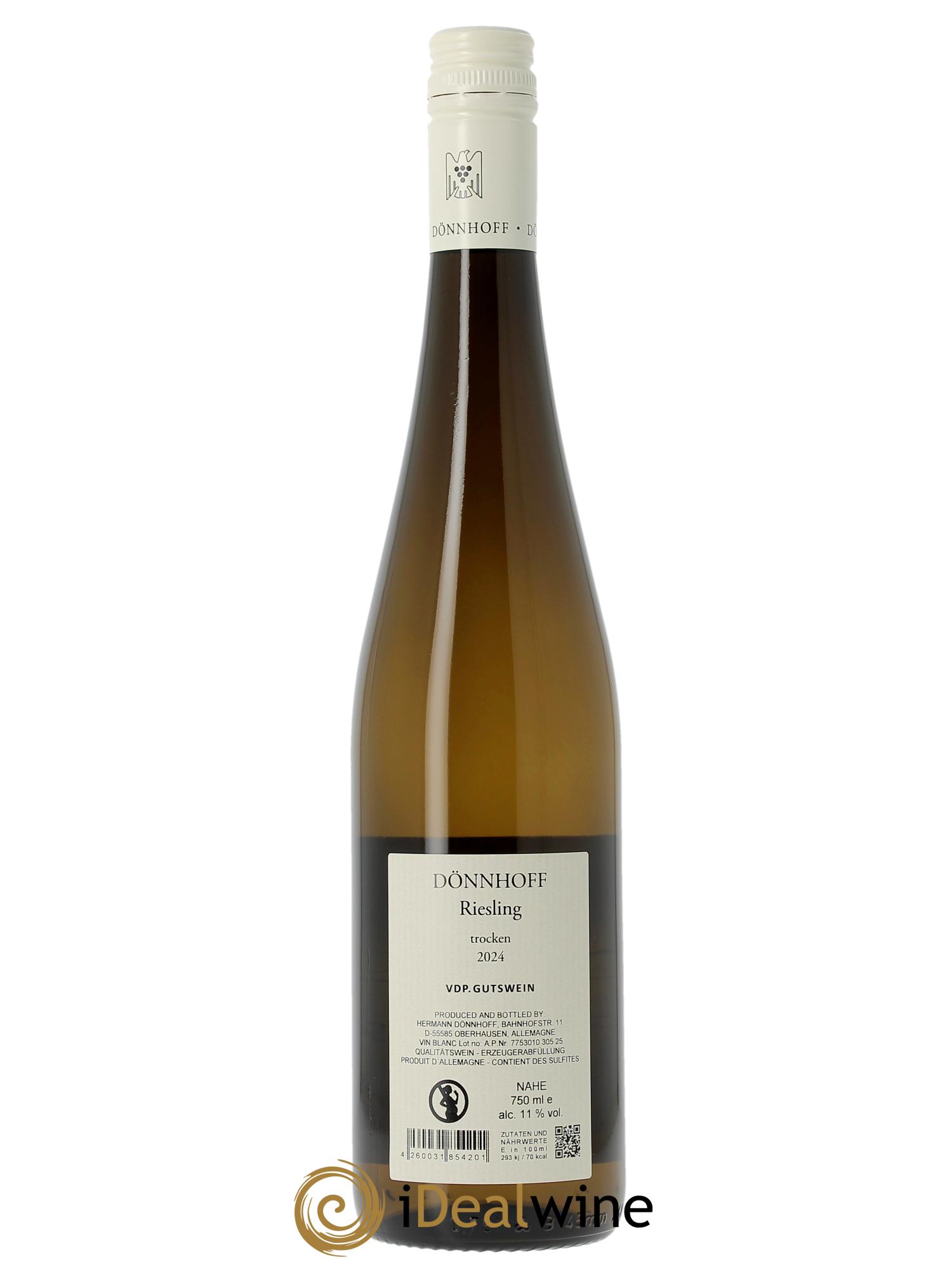 Riesling Donnhoff Trocken 2024 - Lot de 1 bouteille - 1