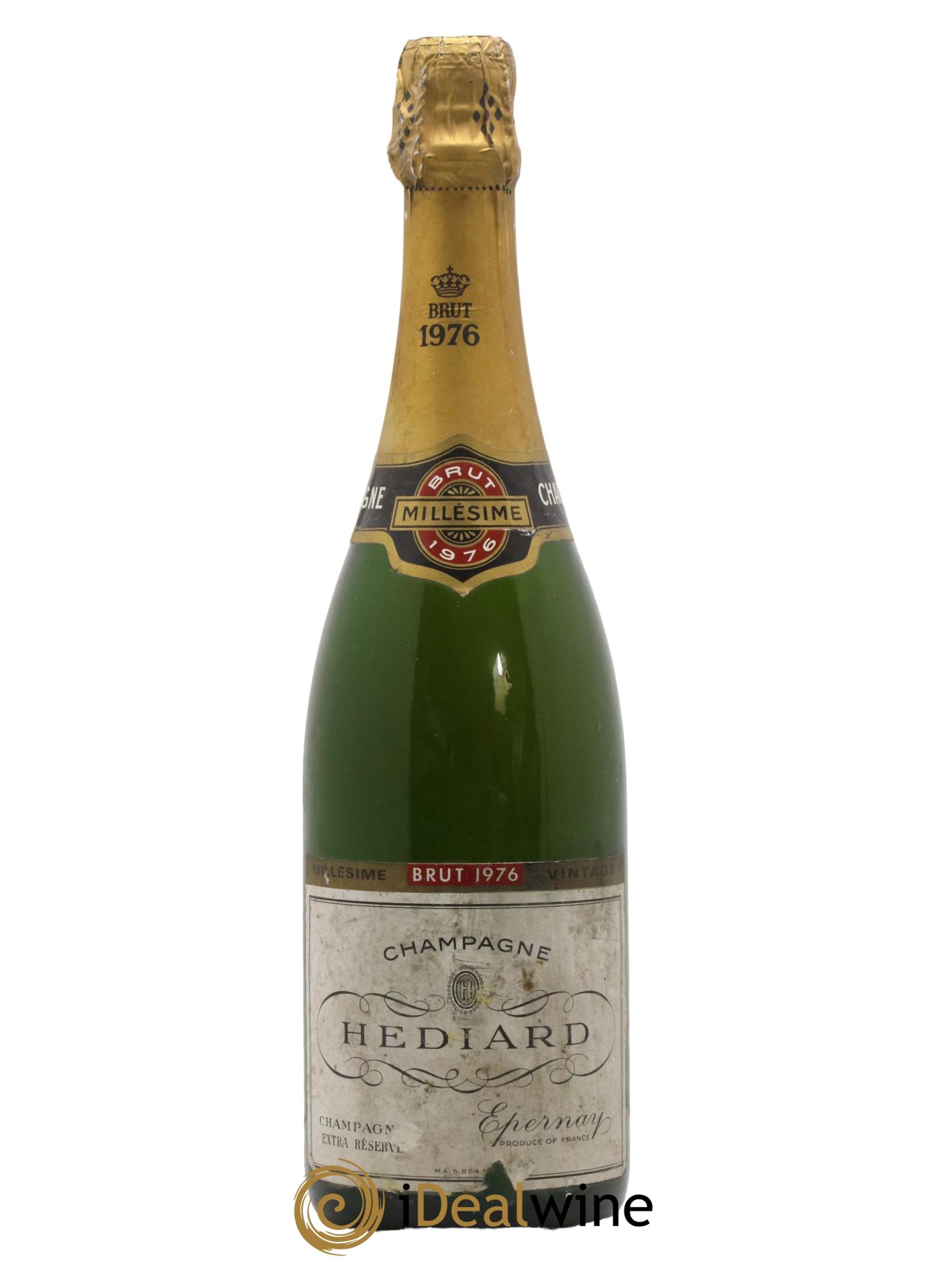 Champagne Brut Extra Reserve Maison Hediard 1976 - Lot de 1 bouteille - 0