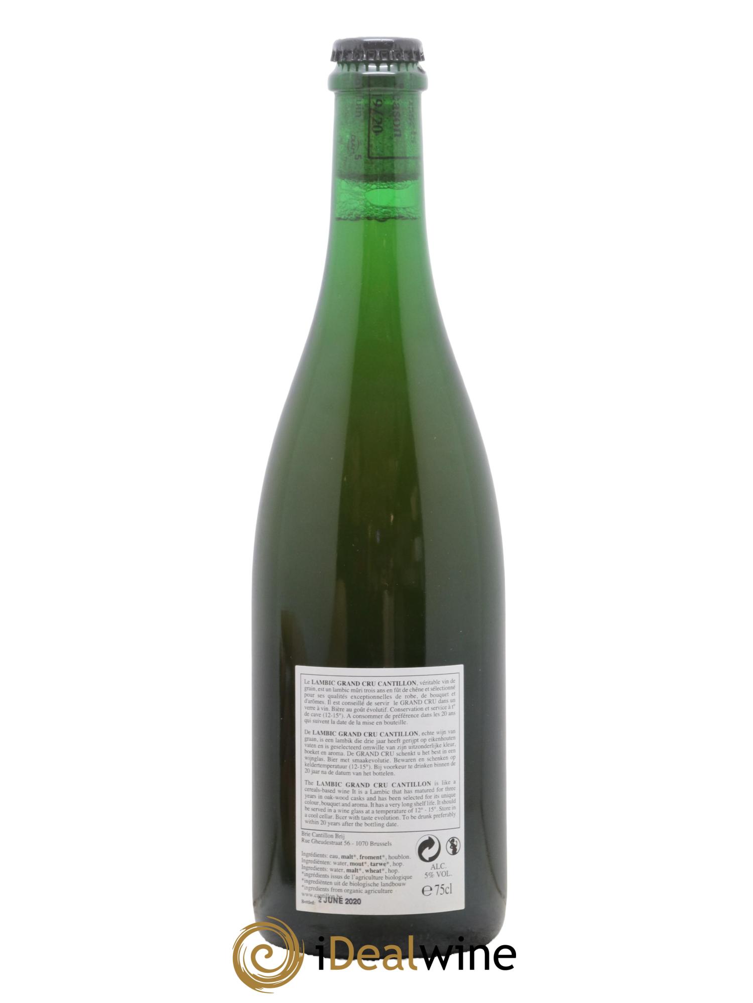 Bière Biere Grand Cru Bruocsella Cantillon - Lot de 1 bouteille - 1