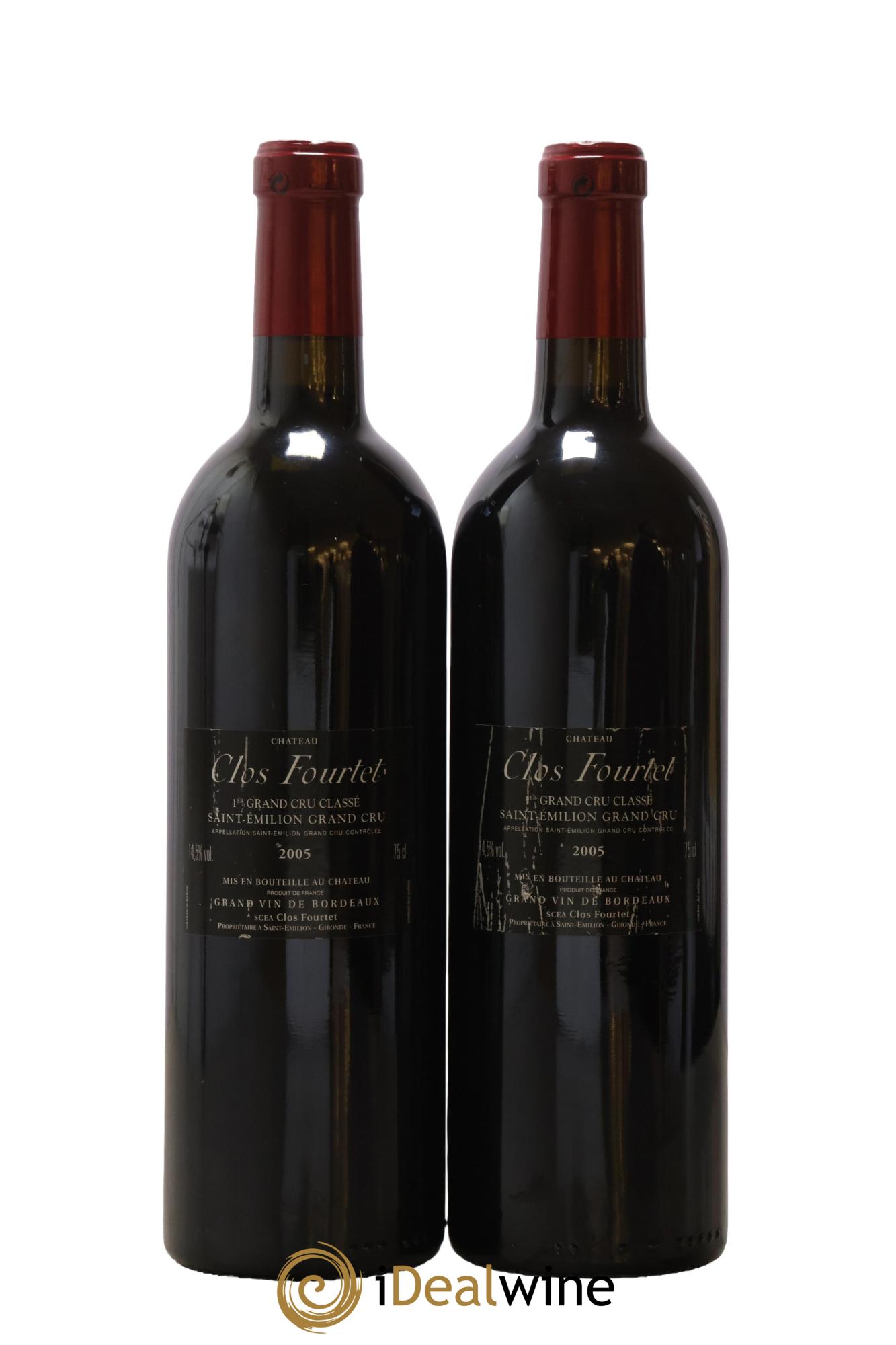 Clos Fourtet 1er Grand Cru Classé B 2005 - Lot de 2 bouteilles - 1
