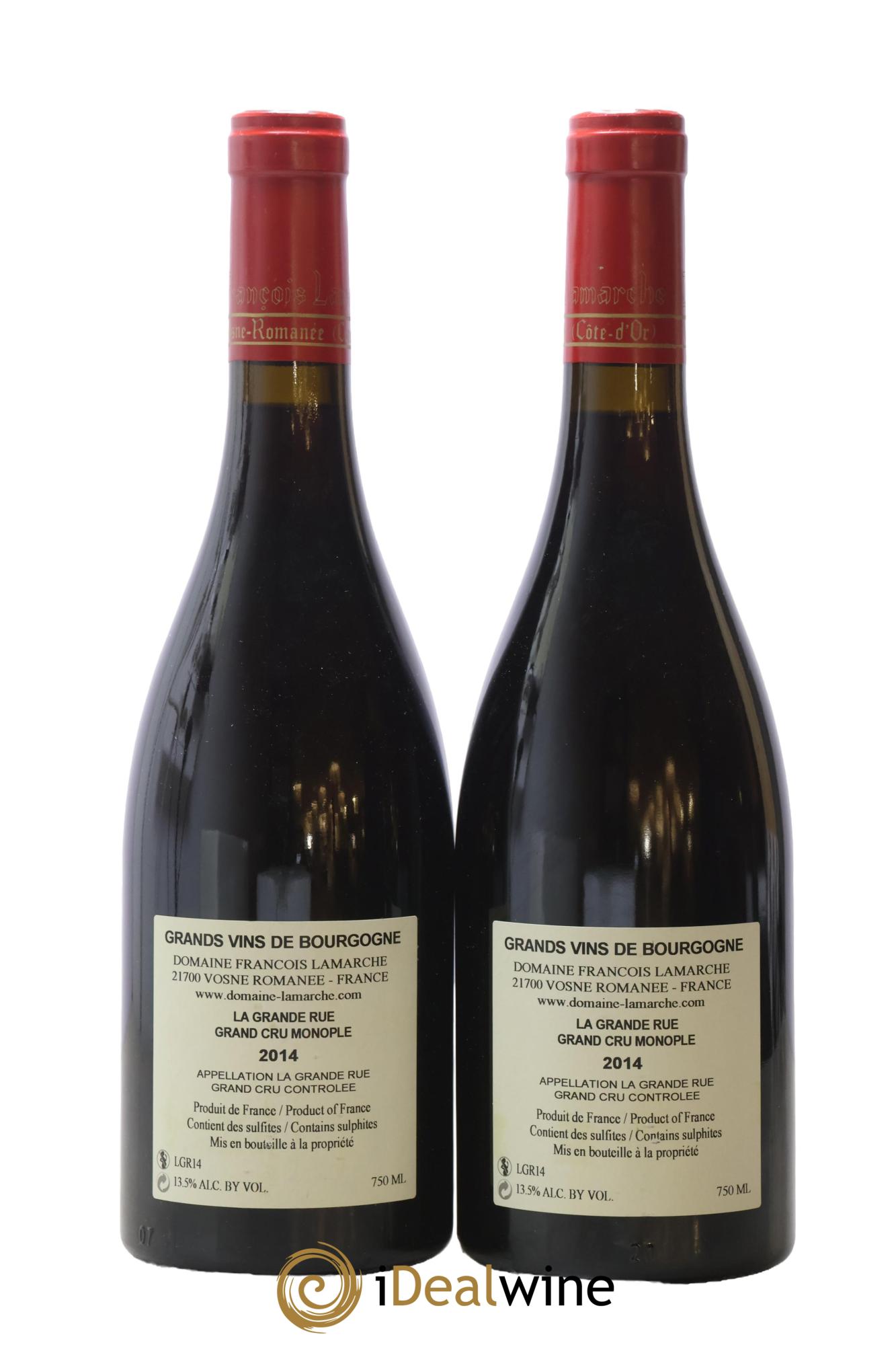 La Grande Rue Grand Cru Lamarche (Domaine) 2014 - Lotto di 2 bottiglie - 1