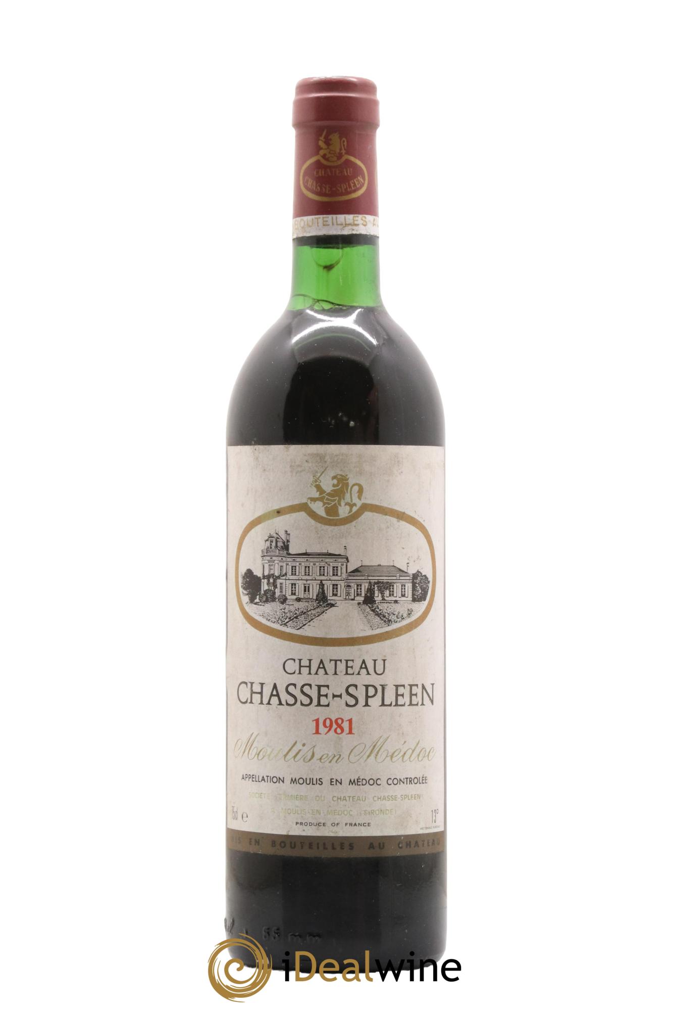 Château Chasse Spleen 1981 - Lot de 1 bouteille - 0