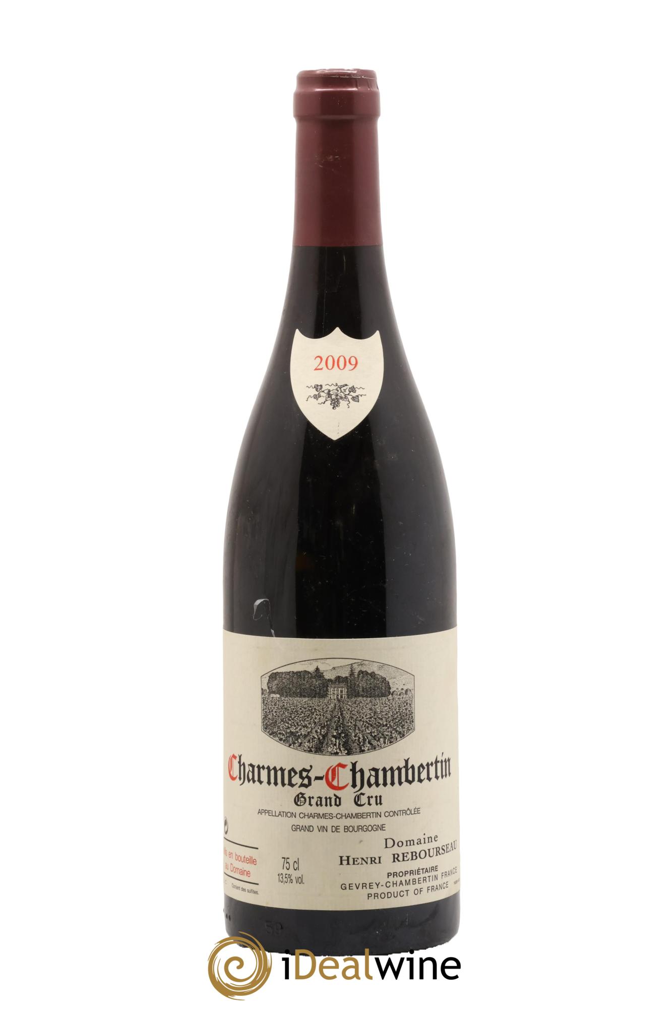 Charmes-Chambertin Grand Cru Henri Rebourseau 2009 - Lot de 1 bouteille - 0