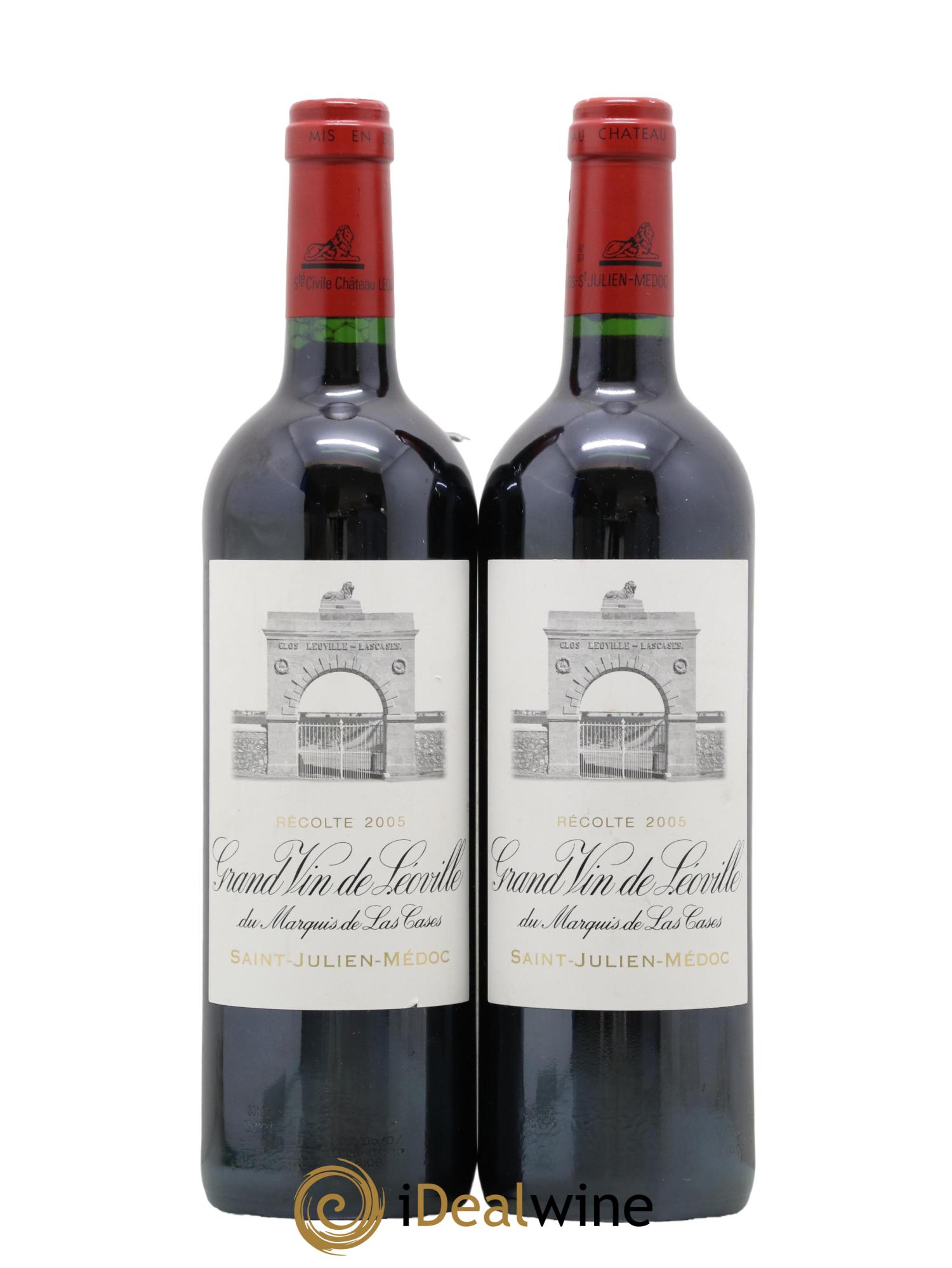 Château Léoville Las Cases 2ème Grand Cru Classé 2005 - Lot de 2 bouteilles - 0