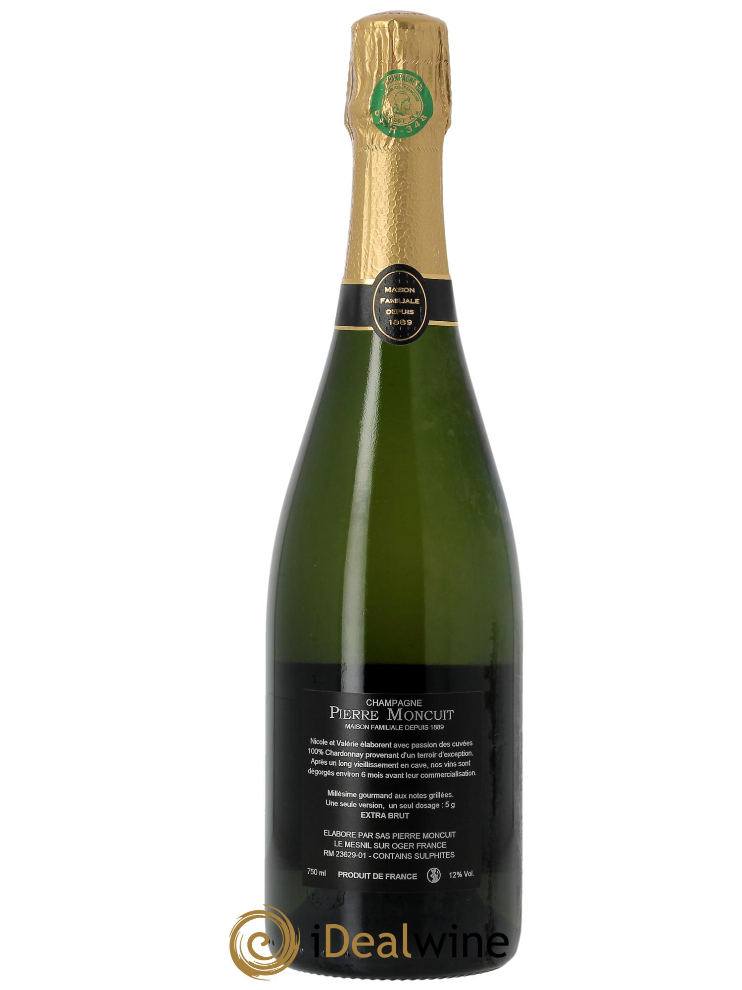 Blanc de Blancs Grand Cru Extra-Brut Millésimé Pierre Moncuit 2012 - Lot of 1 bottle - 1