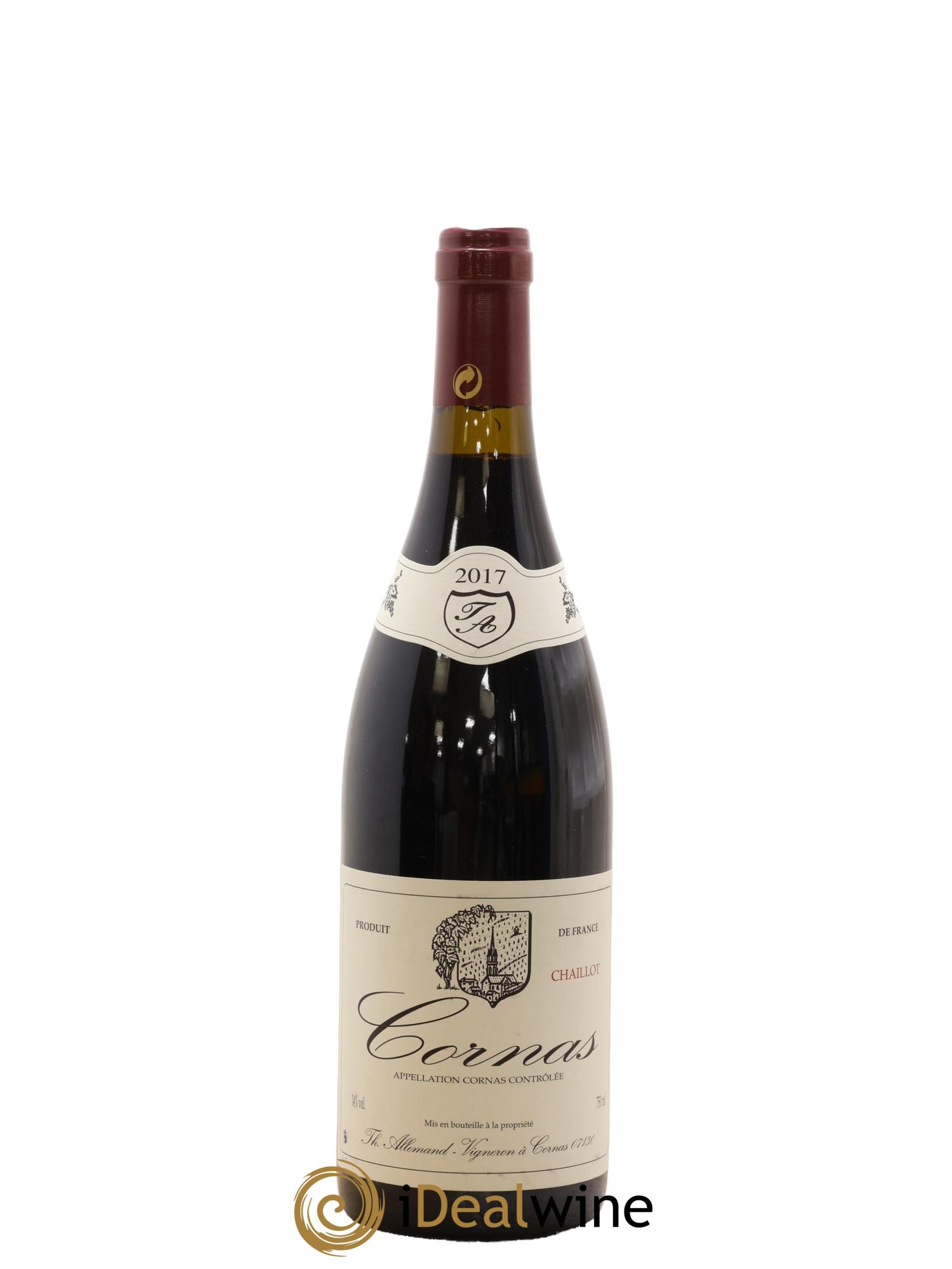 Cornas Chaillot Thierry Allemand 2017 - Lot de 1 bouteille - 0
