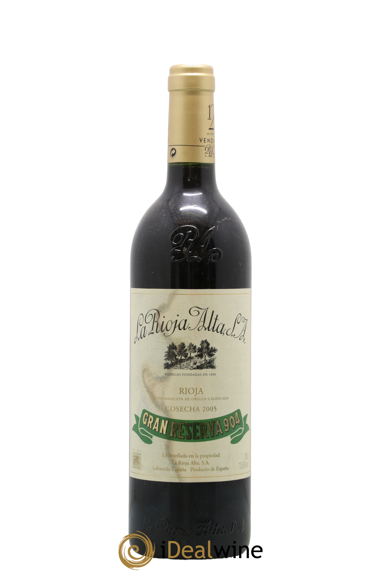 Rioja DOCa Gran Reserva 904 La Rioja Alta 2005 - Lot de 1 bouteille - 0