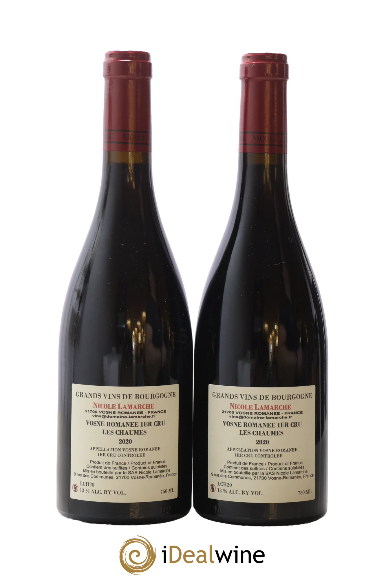 Vosne-Romanée 1er Cru Les Chaumes Lamarche (Domaine) 2020 - Posten von 2 Flaschen - 1