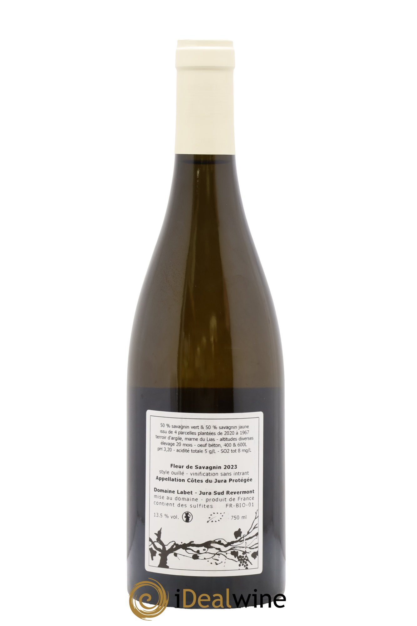 Côtes du Jura Fleur de Savagnin Romain - Julien  - Charline Labet  2023 - Lotto di 1 bottiglia - 1