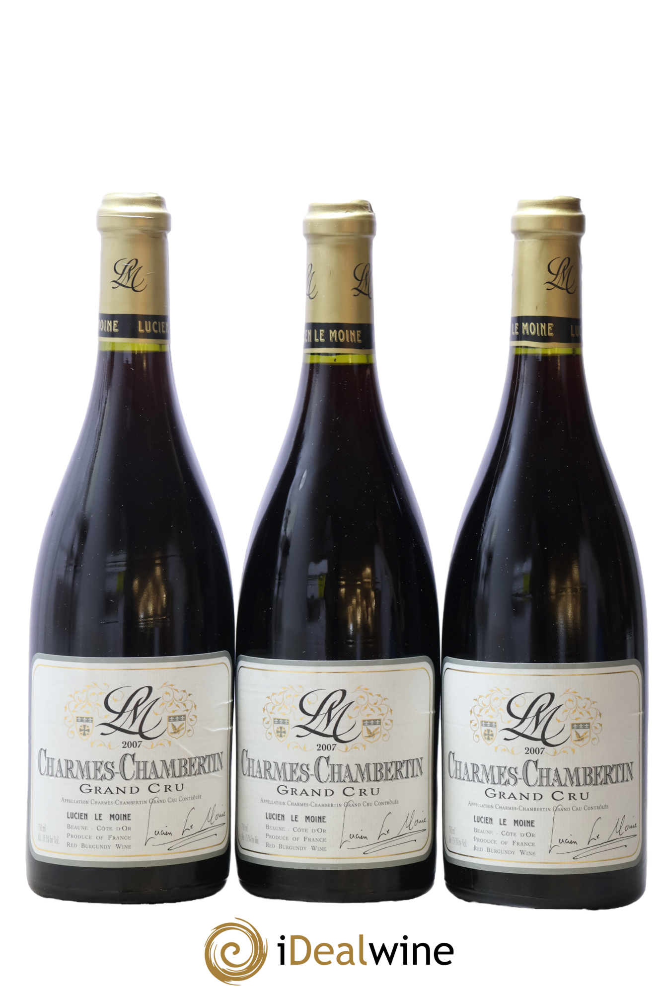 Charmes-Chambertin Grand Cru Lucien Le Moine 2007 - Posten von 3 Flaschen - 0