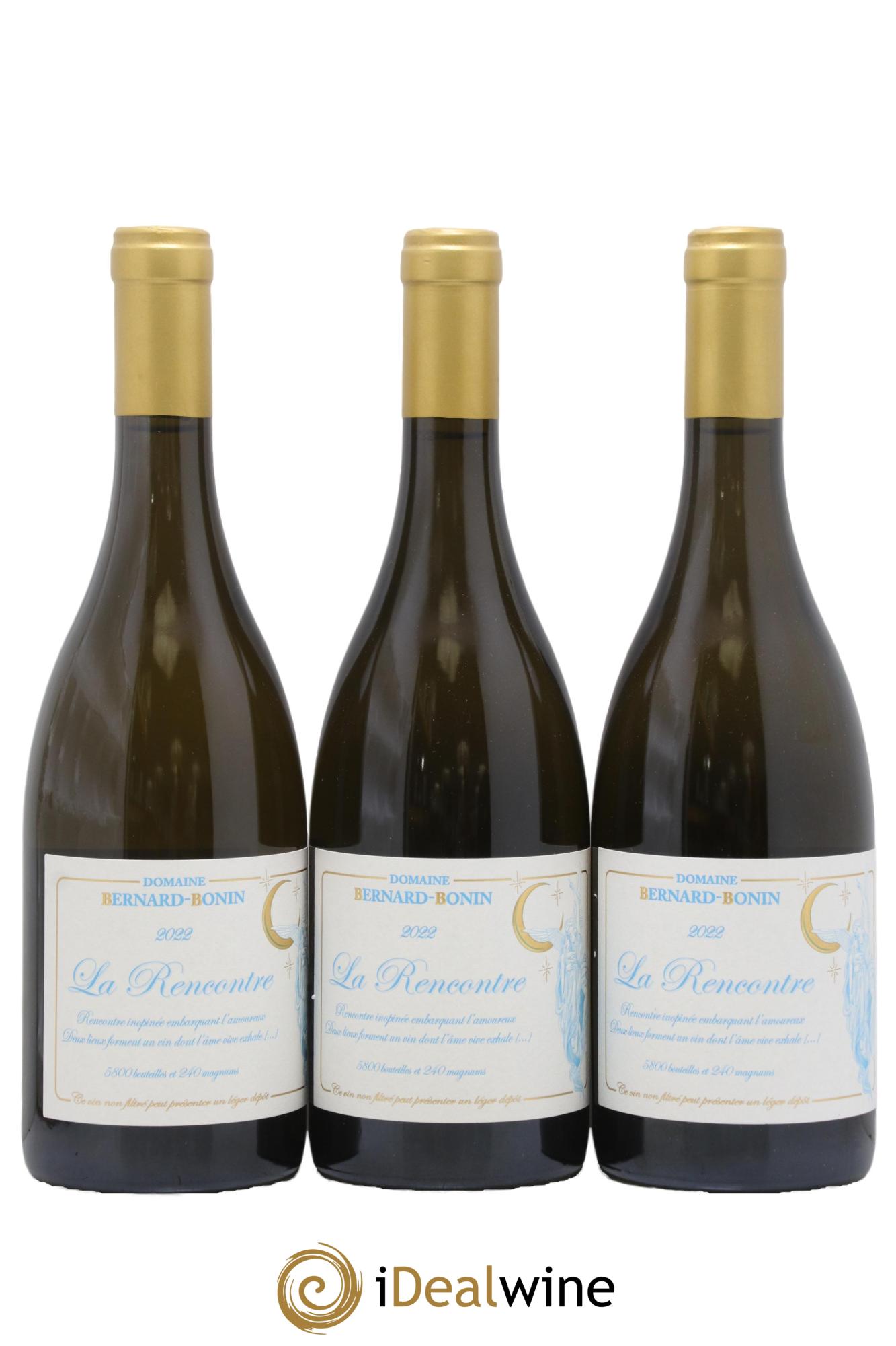 Meursault La Rencontre Bernard Bonin 2022 - Lot of 3 bottles - 0