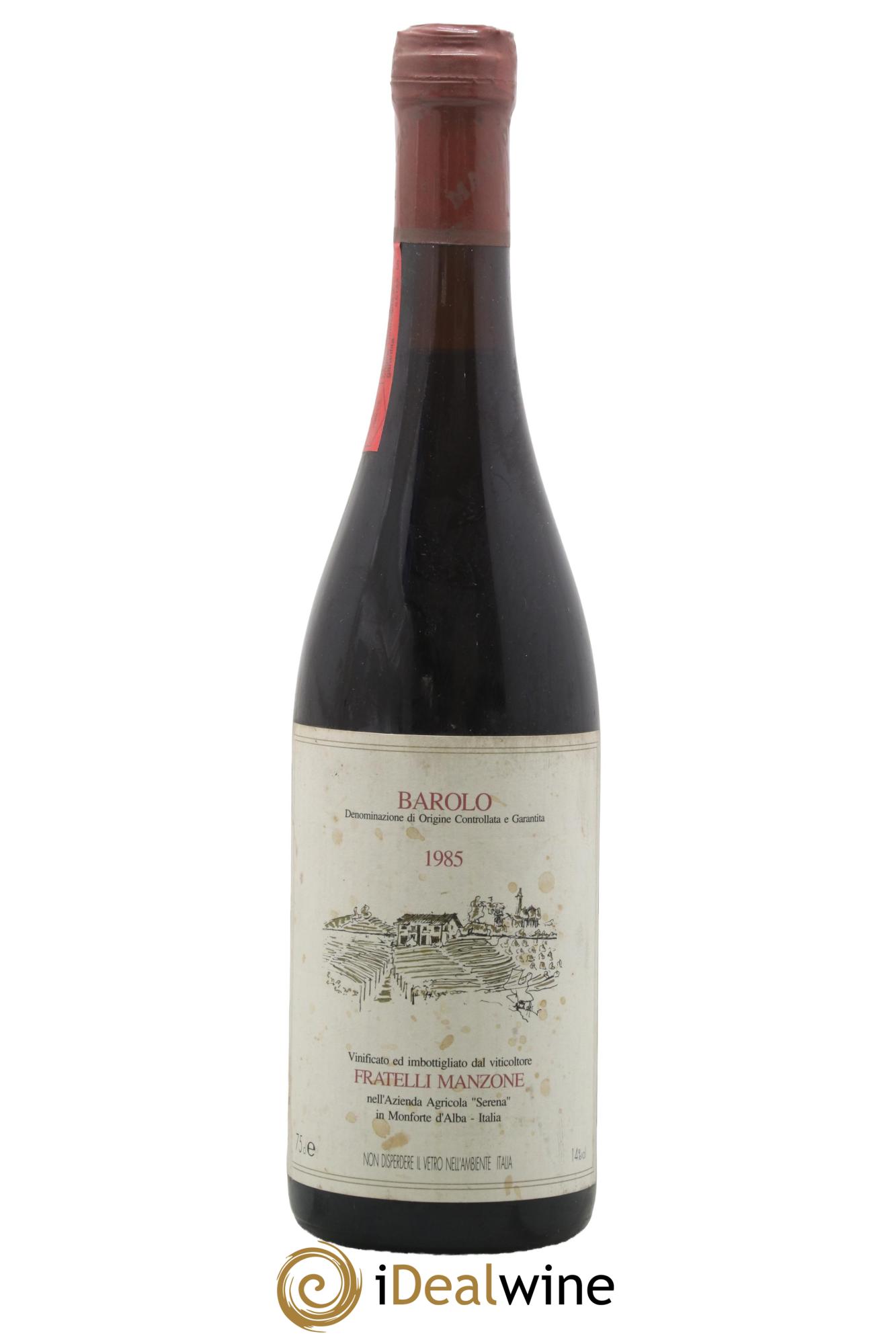 Barolo F. Manzone 1985 - Lot de 1 bouteille - 0