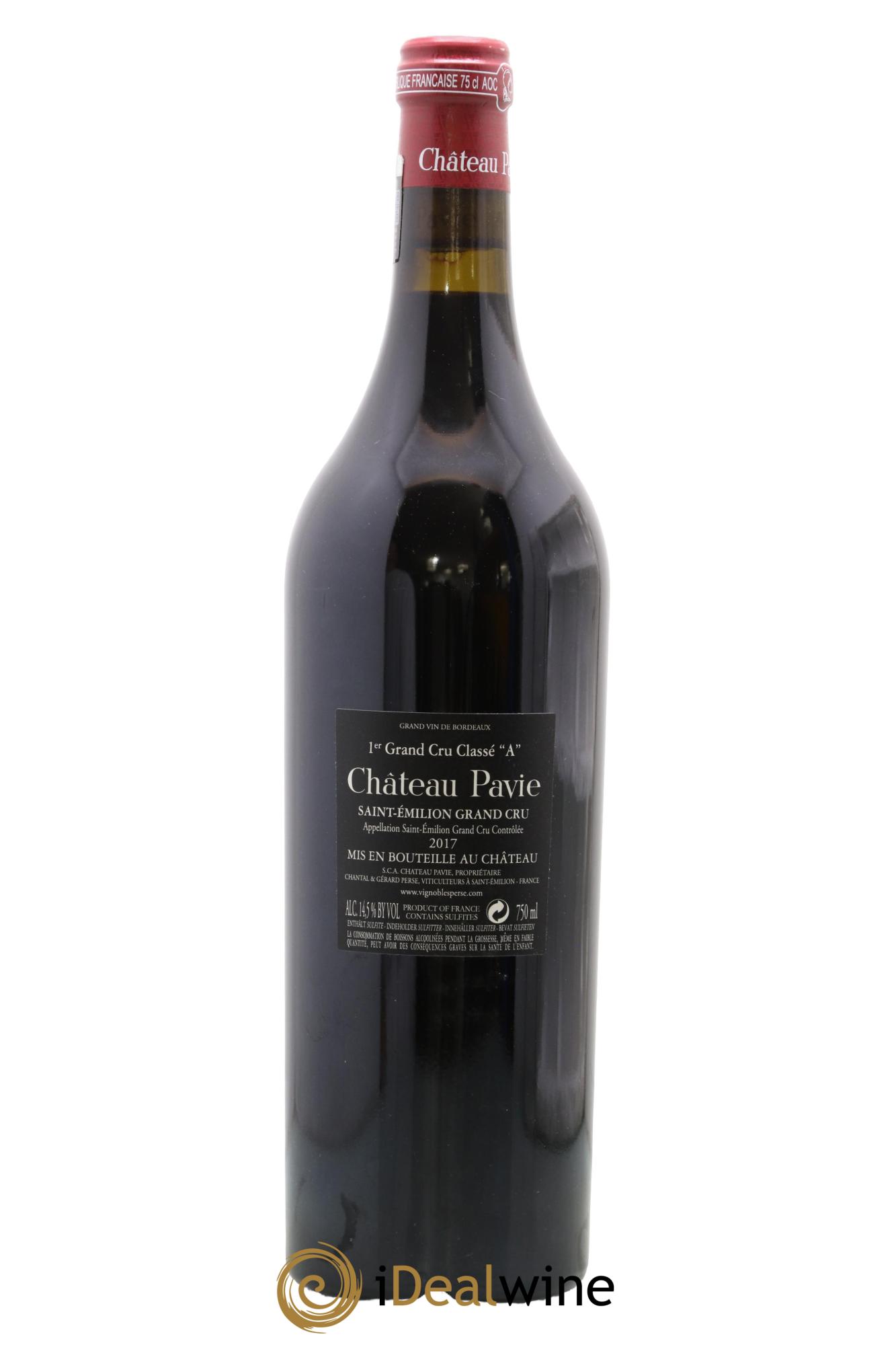 Château Pavie 1er Grand Cru Classé A 2017 - Lot de 1 bouteille - 1