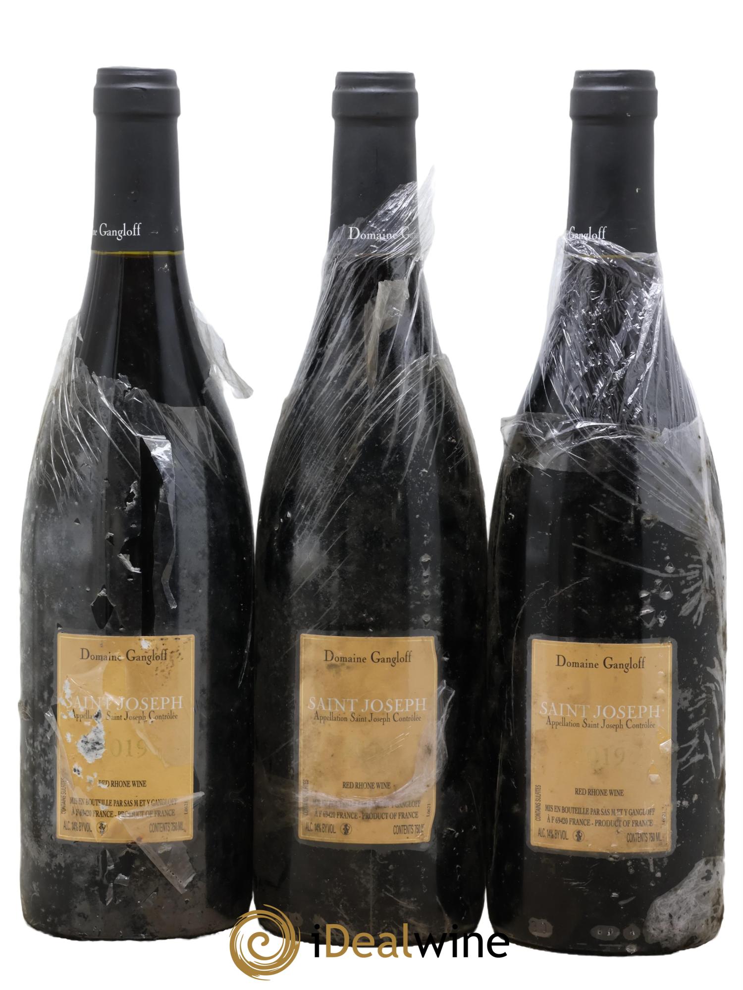 Saint-Joseph Gangloff (Domaine)  2019 - Lot of 3 bottles - 1