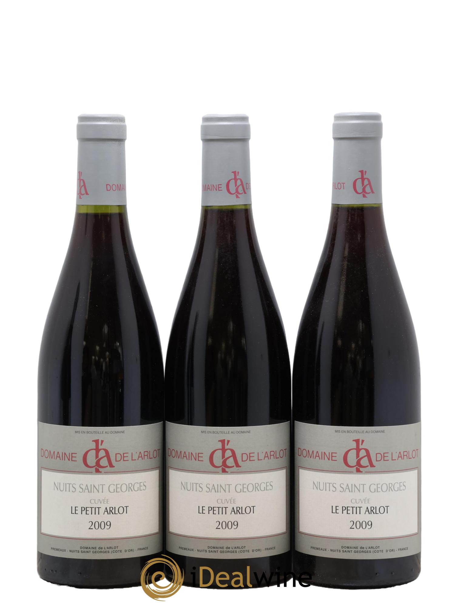 Nuits-Saint-Georges Le Petit Arlot Domaine de l'Arlot 2009 - Lot de 3 bouteilles - 0