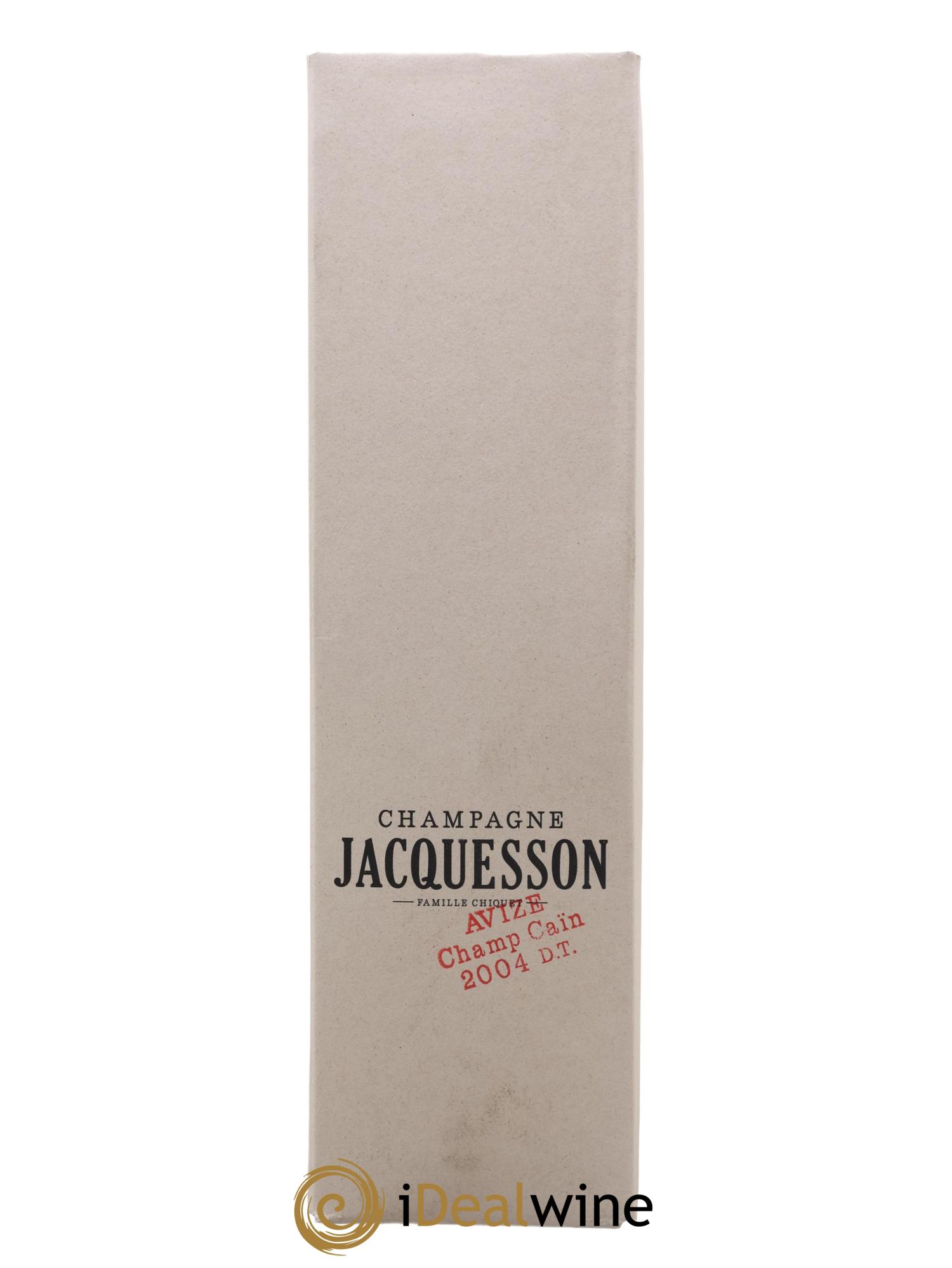 Champagne Avize Champ Caïn Extra-Brut Dégorgement Tardif Jacquesson 2004 - Lot de 1 bouteille - 2