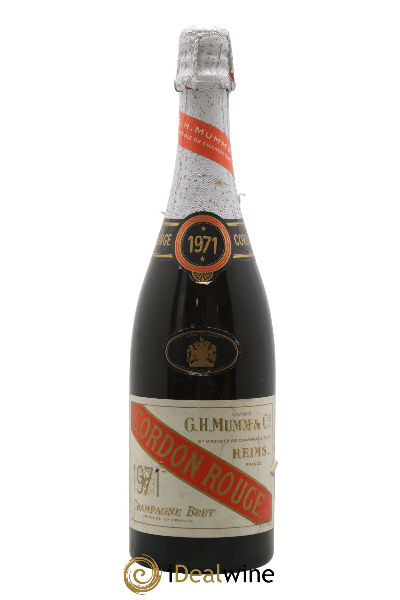 Cordon Rouge Mumm 1971 - Lotto di 1 bottiglia - 0