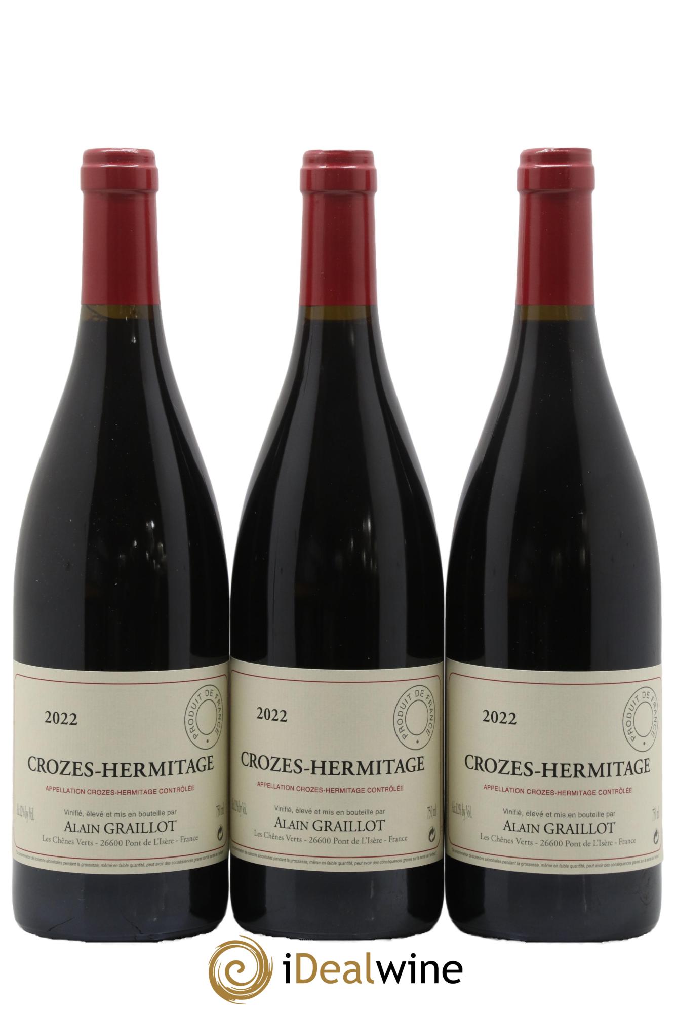 Crozes-Hermitage Domaine Graillot 2022 - Posten von 3 Flaschen - 0