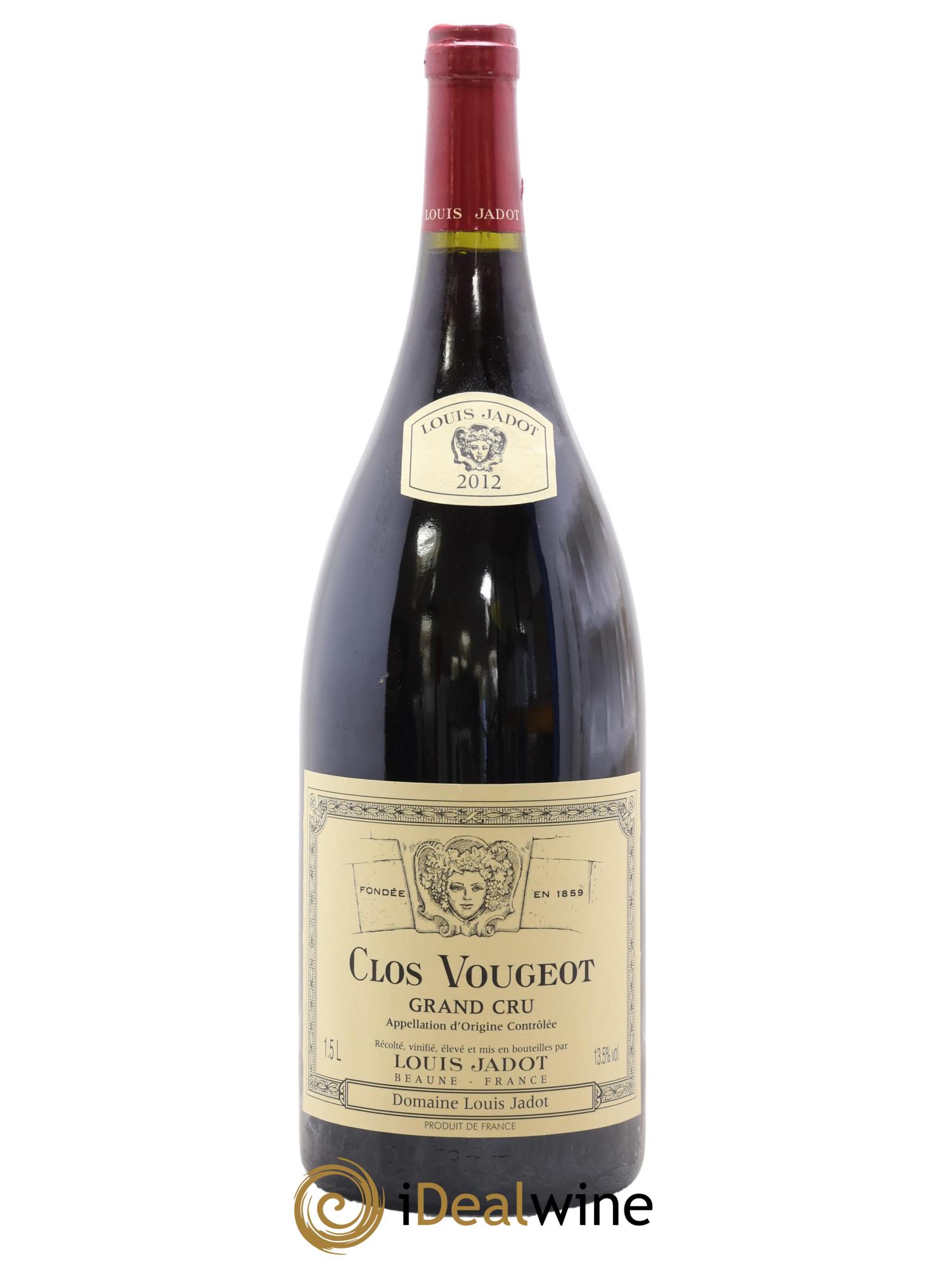 Clos de Vougeot Grand Cru Louis Jadot (Domaine) 2012 - Lot de 1 magnum - 0