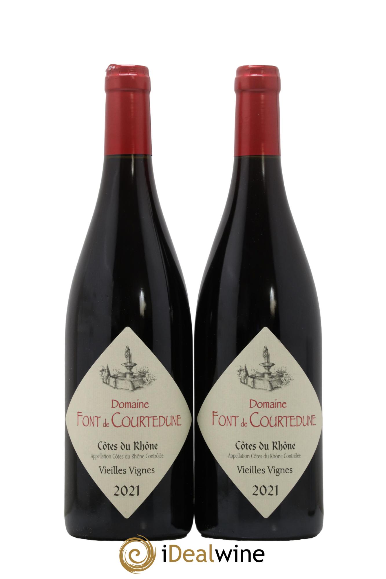 Côtes du Rhône Vieilles Vignes Font de Courtedune 2021 - Lot de 2 bouteilles - 0