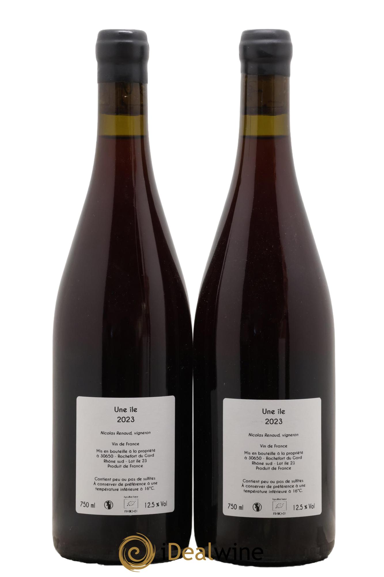 Vin de France Une Ile Clos des Grillons 2023 - Lot of 2 bottles - 1