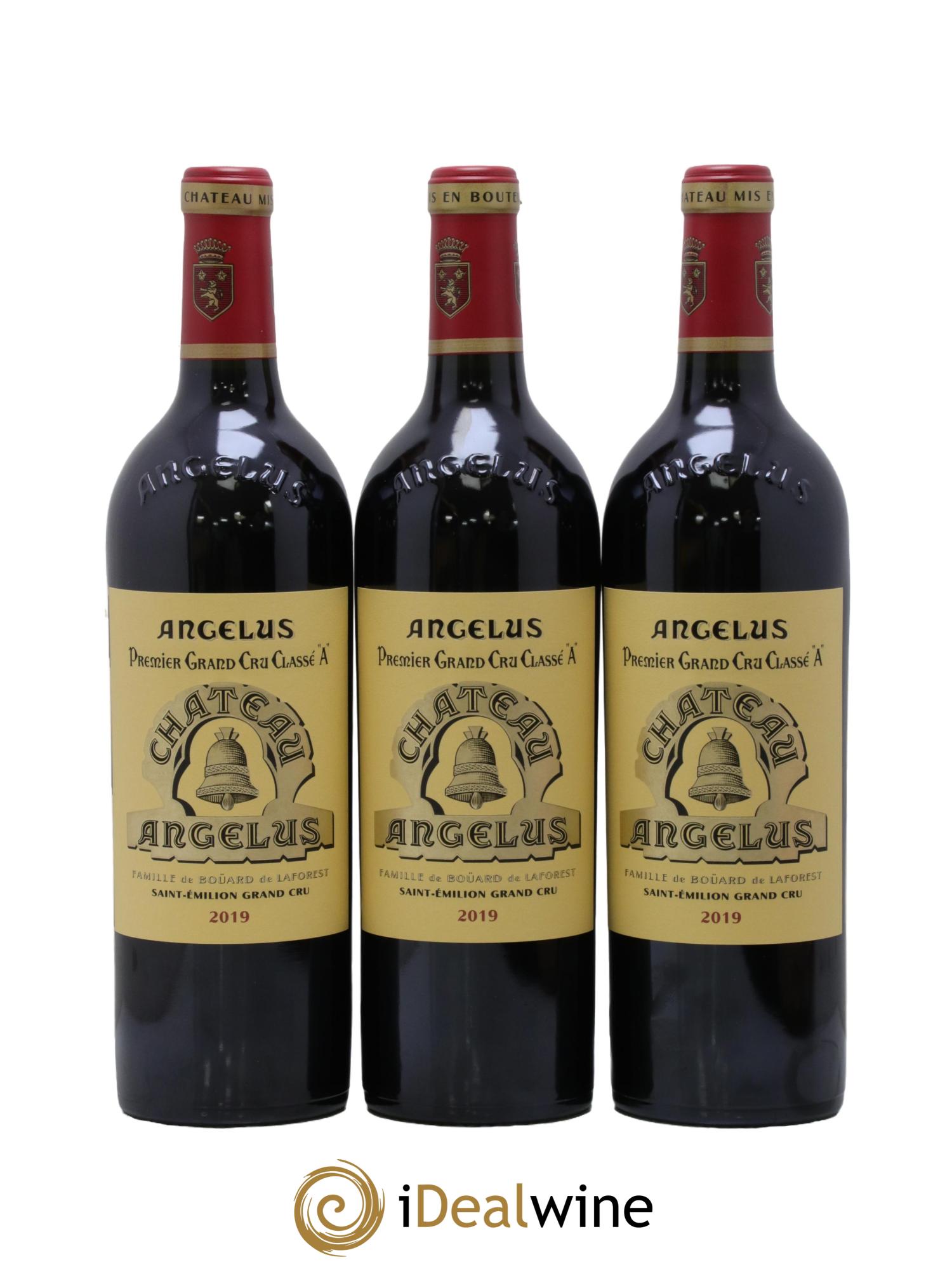 Château Angélus 1er Grand Cru Classé A 2019 - Lot of 3 bottles - 0