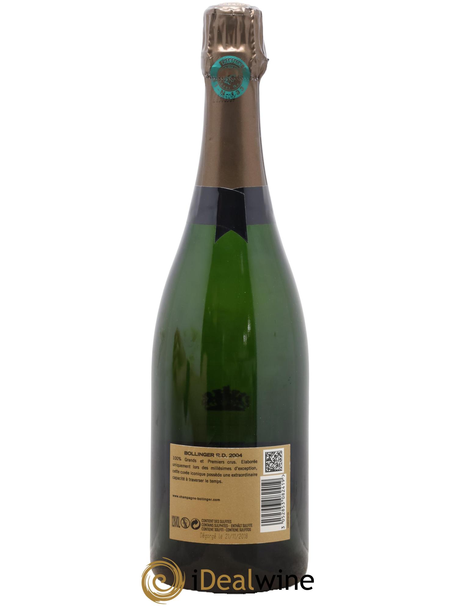 R.D. Extra-Brut Bollinger 2004 - Posten von 1 Flasche - 1