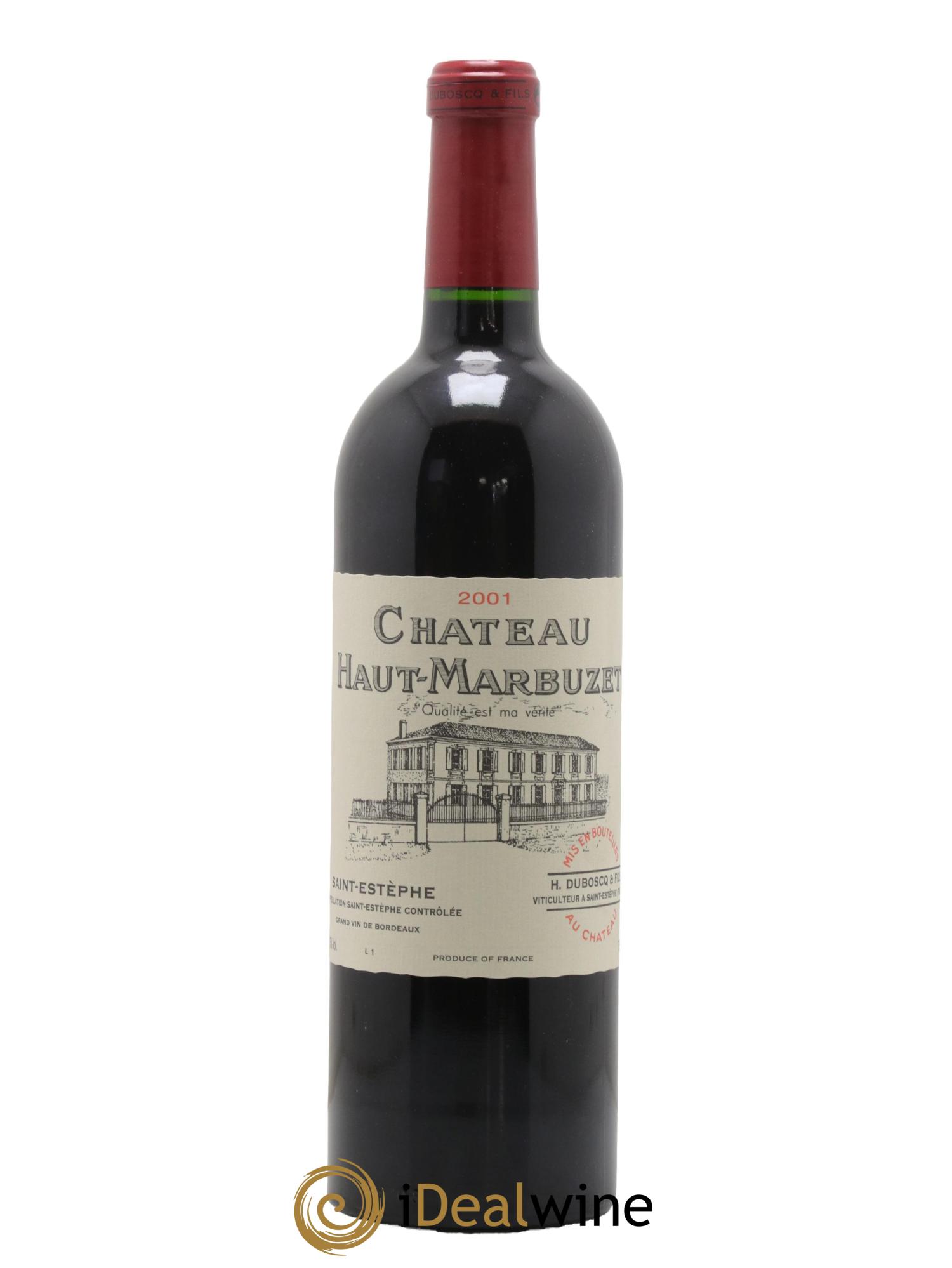 Château Haut Marbuzet 2001 - Lot de 1 bouteille - 0