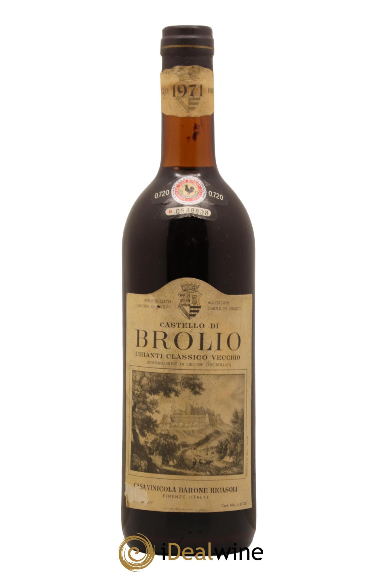 Chianti Classico DOCG Vecchio Castello di Brolio Ricasoli 1971 - Posten von 1 Flasche - 0