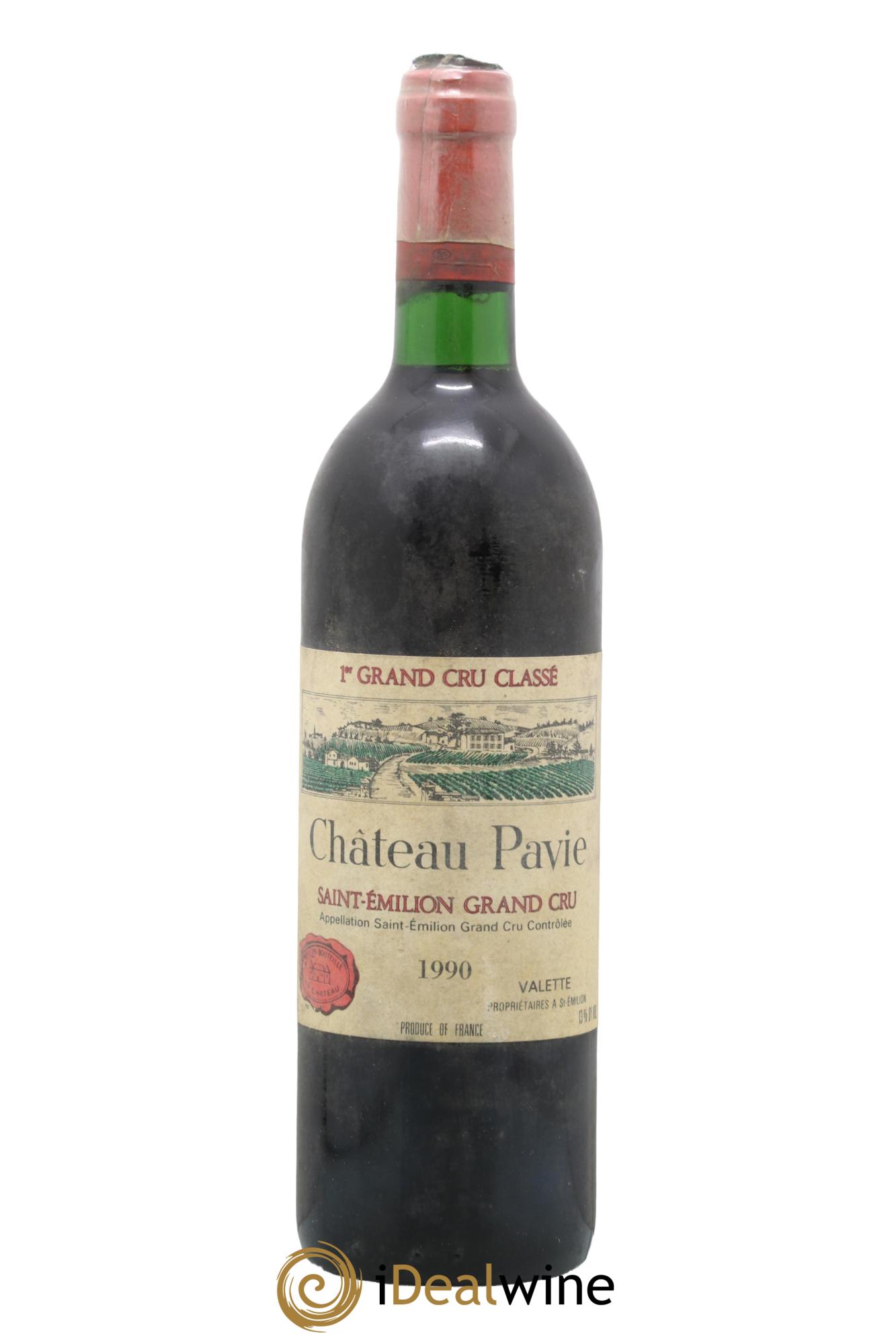 Château Pavie 1er Grand Cru Classé A 1990 - Lot de 1 bouteille - 0