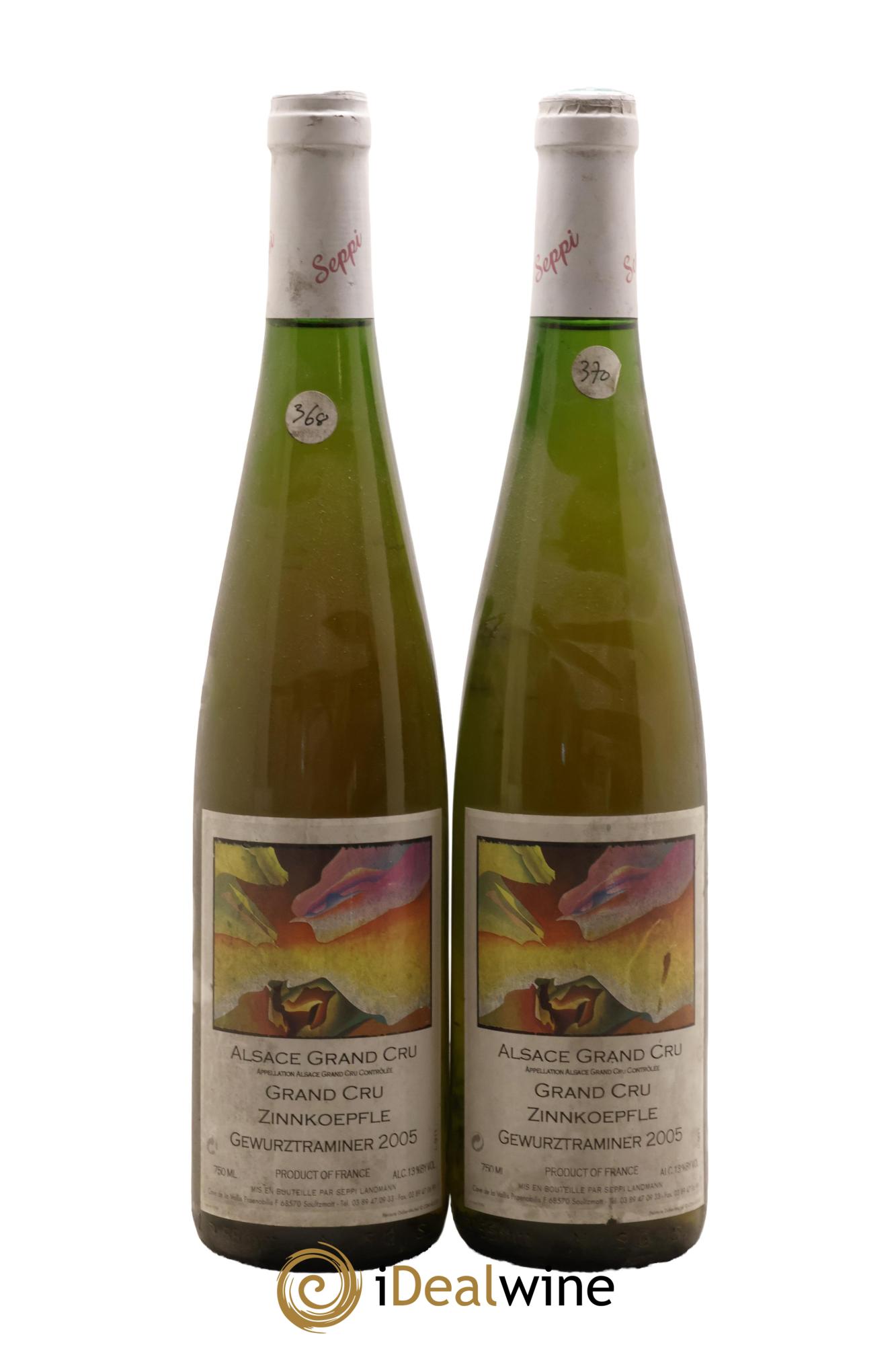 Alsace Gewurztraminer Grand Cru Zinnkoepfle Seppi Landmann 2005 - Posten von 2 Flaschen - 0