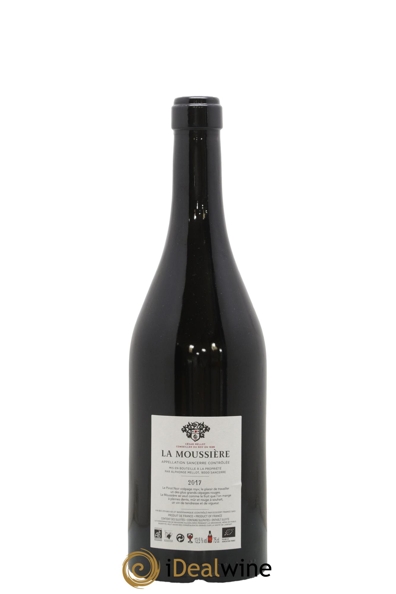 Sancerre La Moussière Alphonse Mellot 2017 - Lot de 1 bouteille - 1